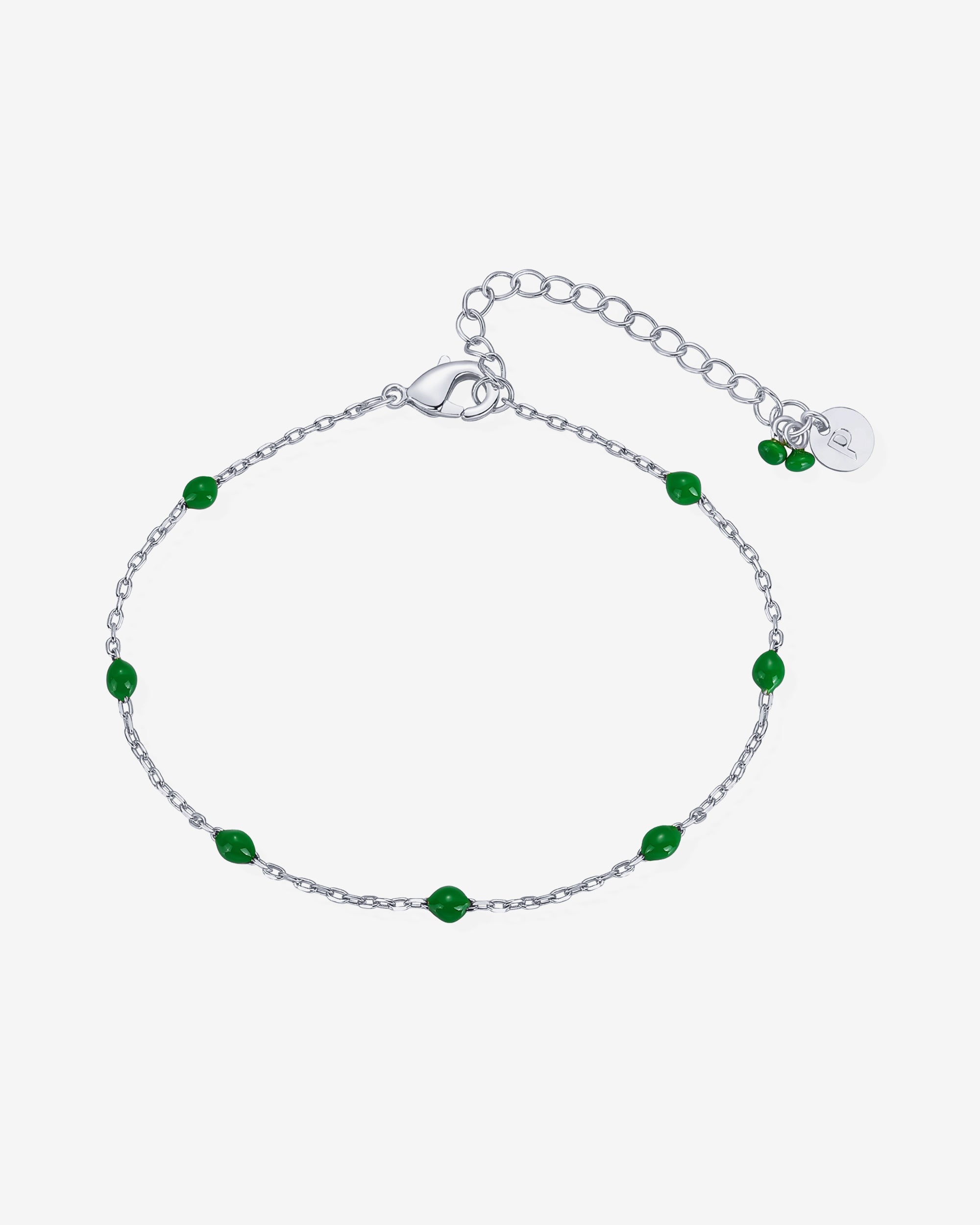 #Variant_White Gold / Green Enamel