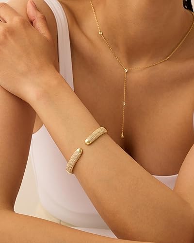 Cubic Zirconia Pave Bangle