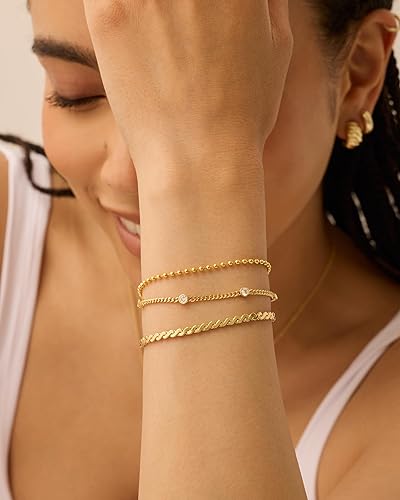 Stone Beaded Bracelet Trio