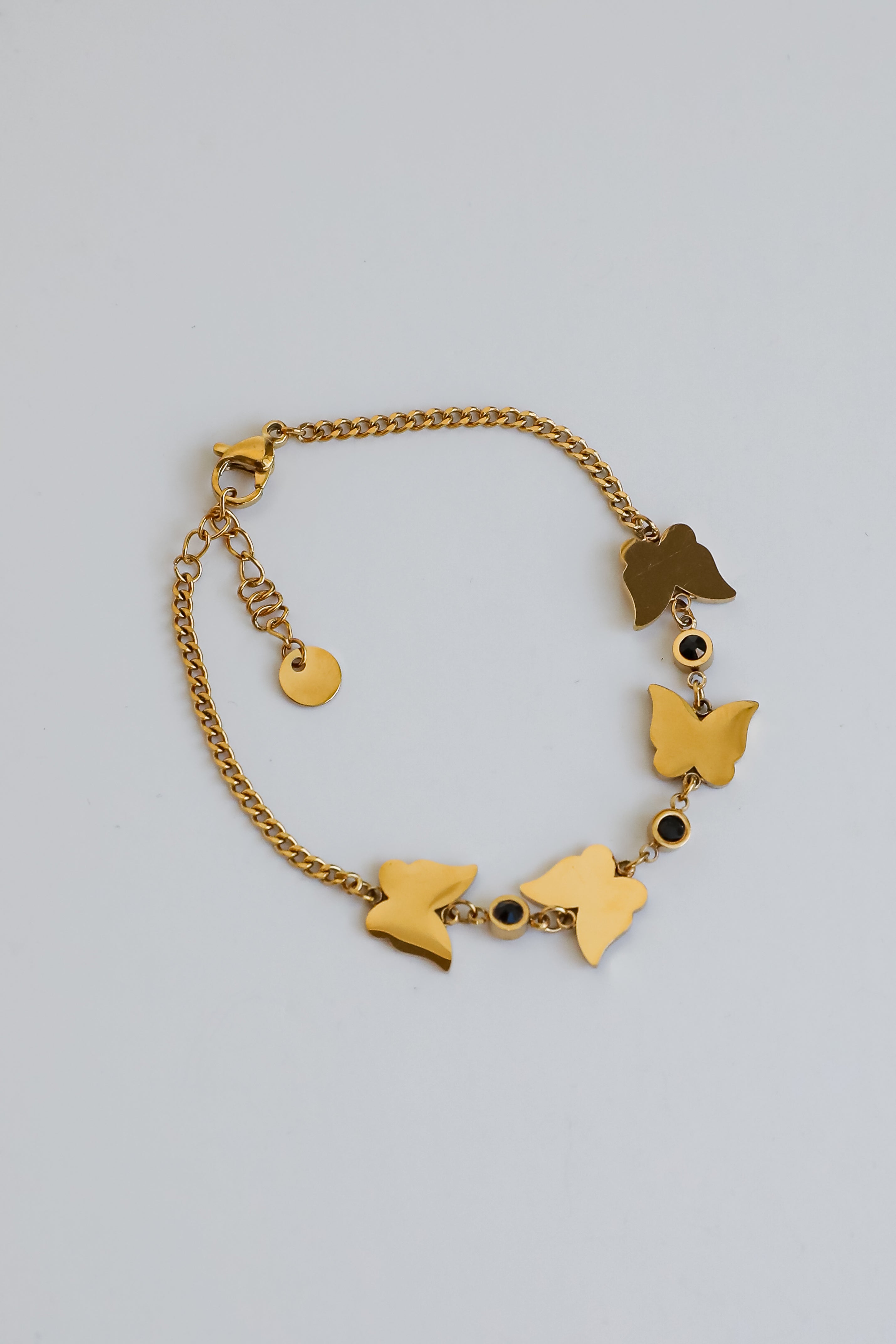Kaia Gold Butterfly Charm Bracelet