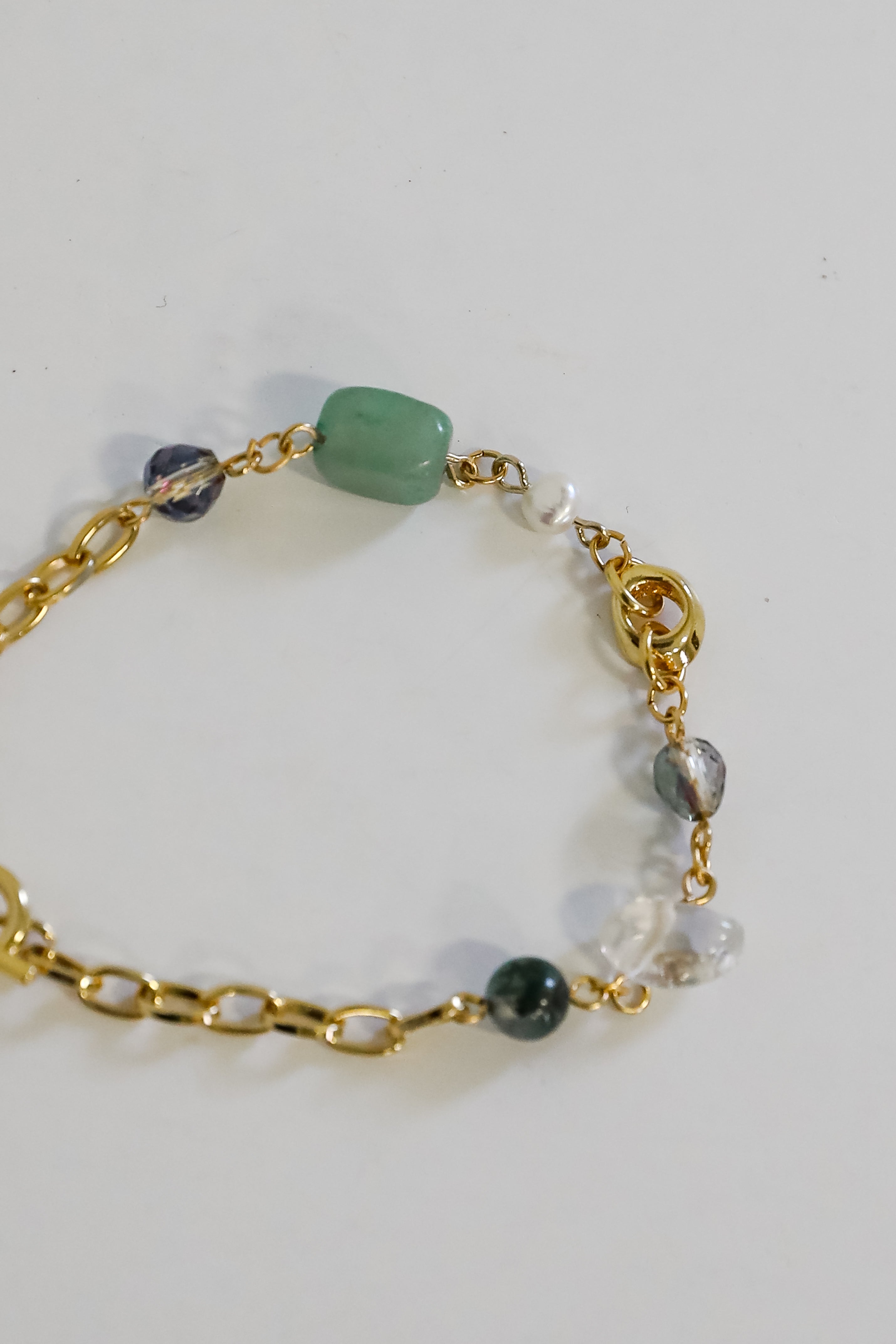 FINAL SALE - Amy Gold Gemstone Bracelet
