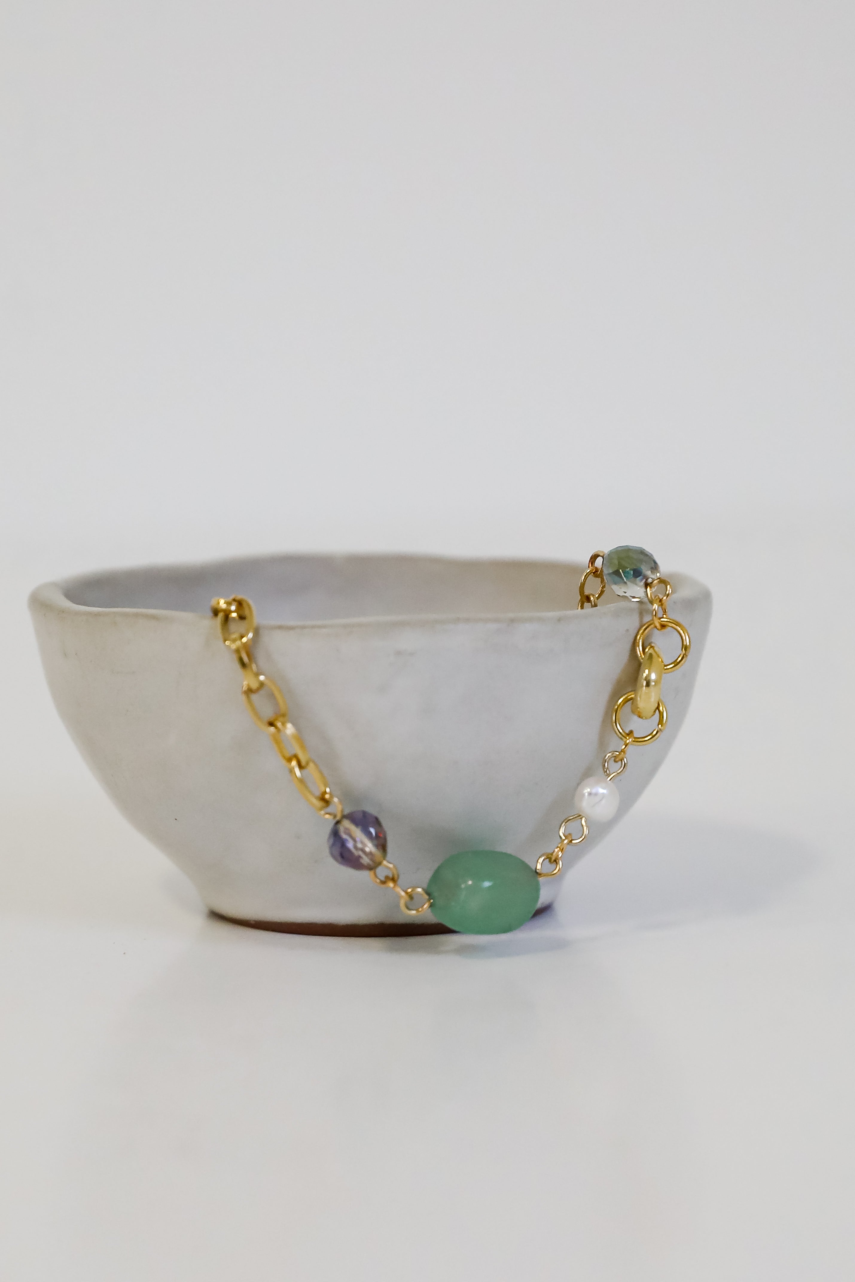 FINAL SALE - Amy Gold Gemstone Bracelet