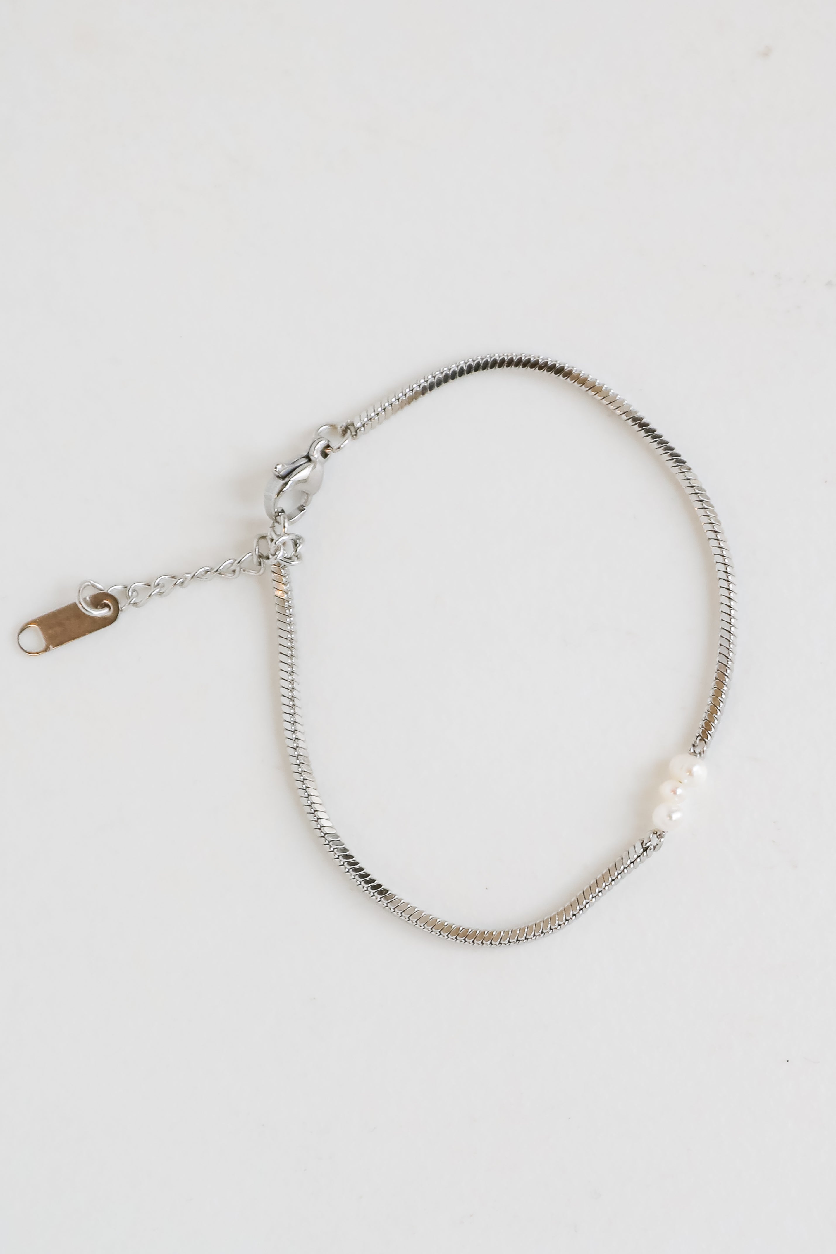 Ellie Silver Pearl Charm Bracelet