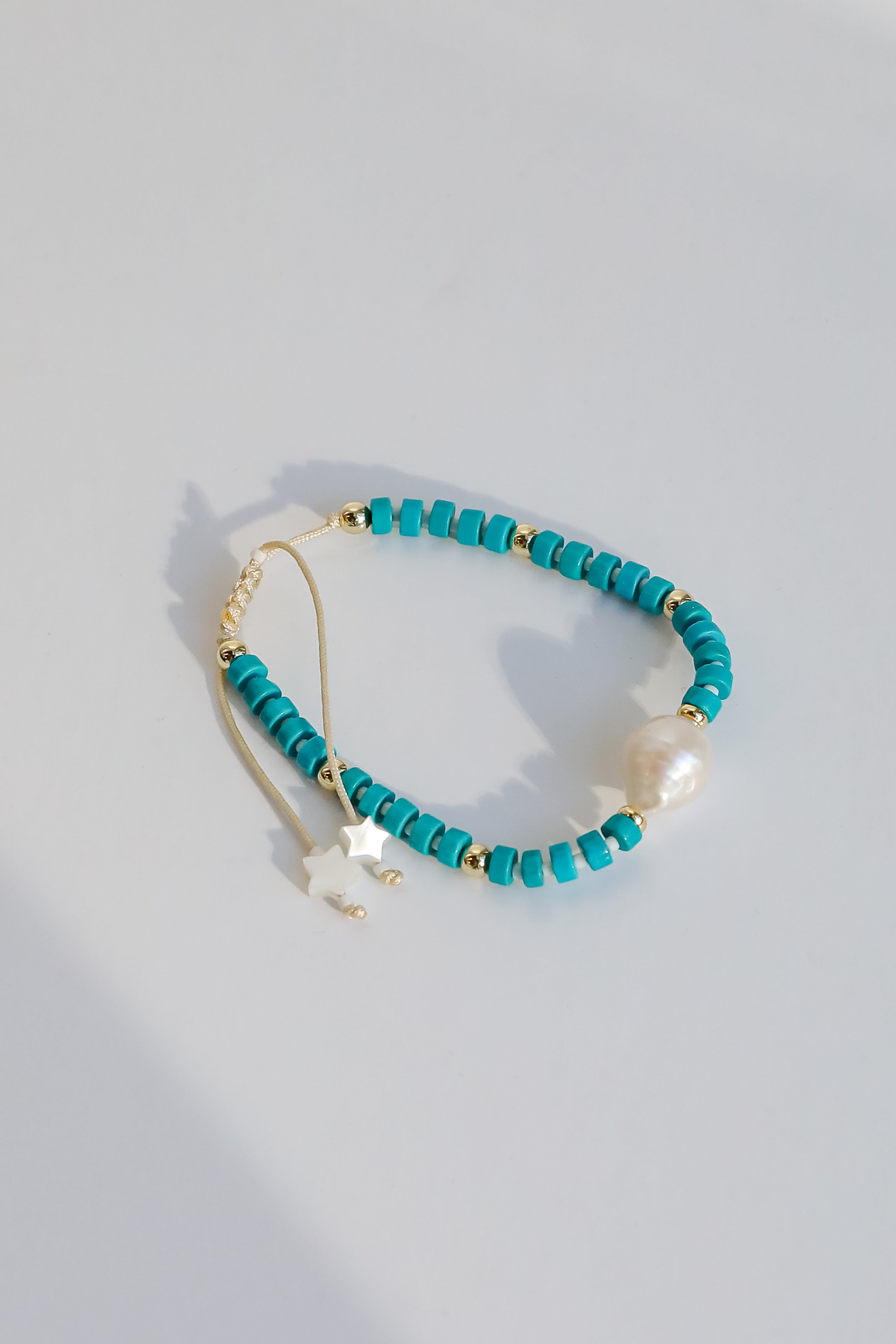FINAL SALE - Juliette Teal Beaded Bracelet