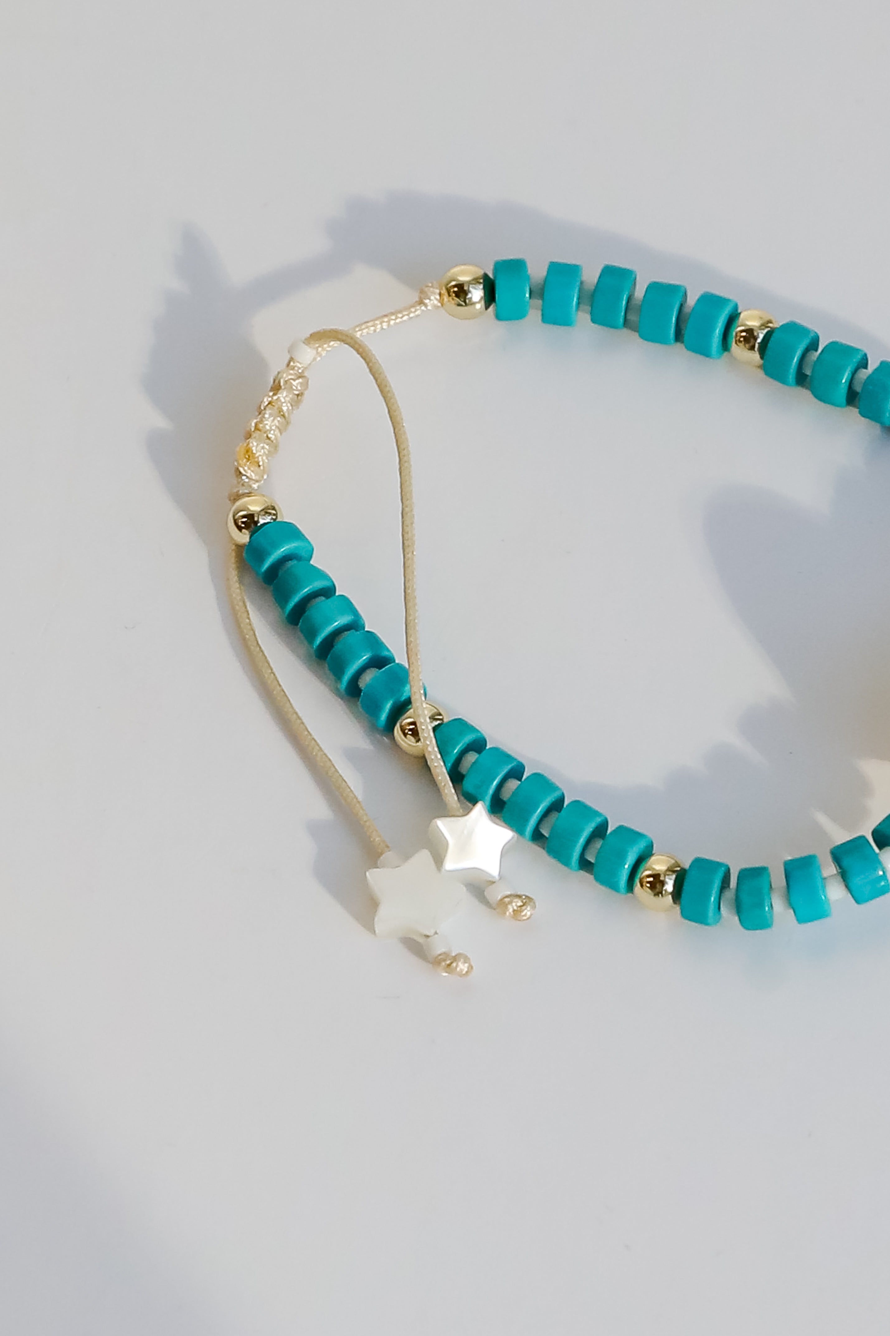 FINAL SALE - Juliette Teal Beaded Bracelet