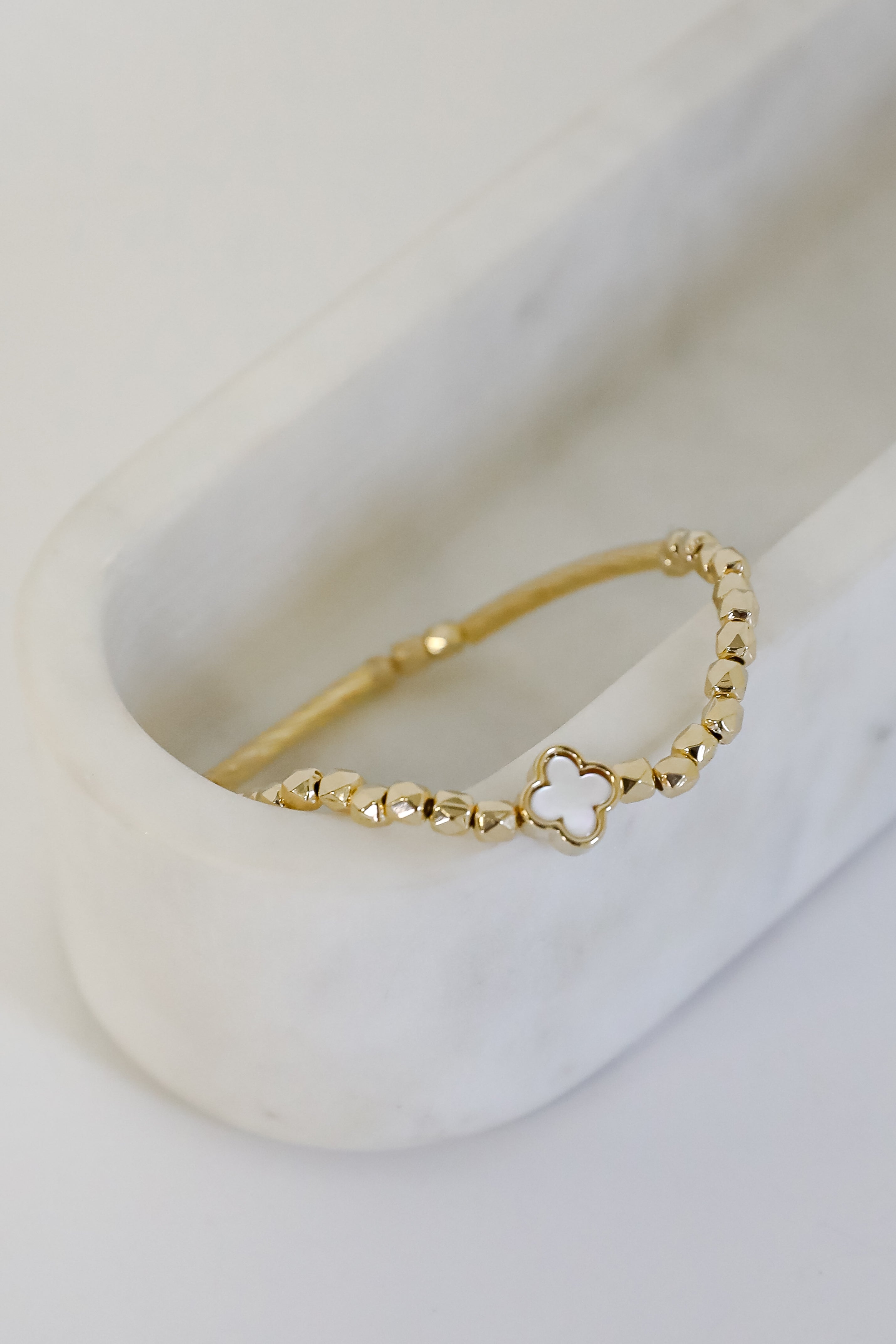 Diana Beaded Quatrefoil Bracelet