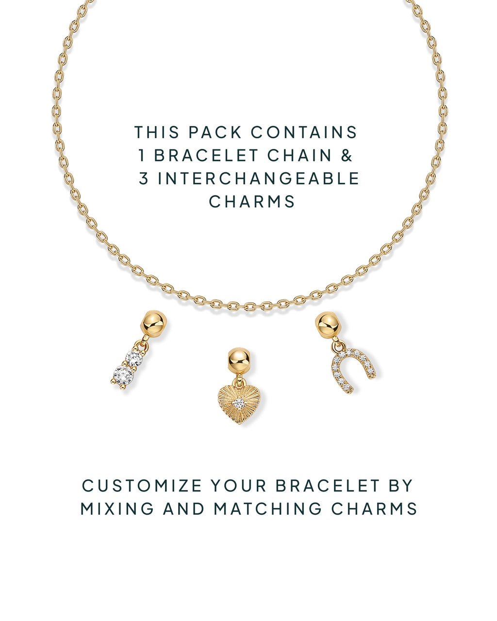 Charm Stack Era â€“ Heart & Horseshoe Vibes Bracelet Set