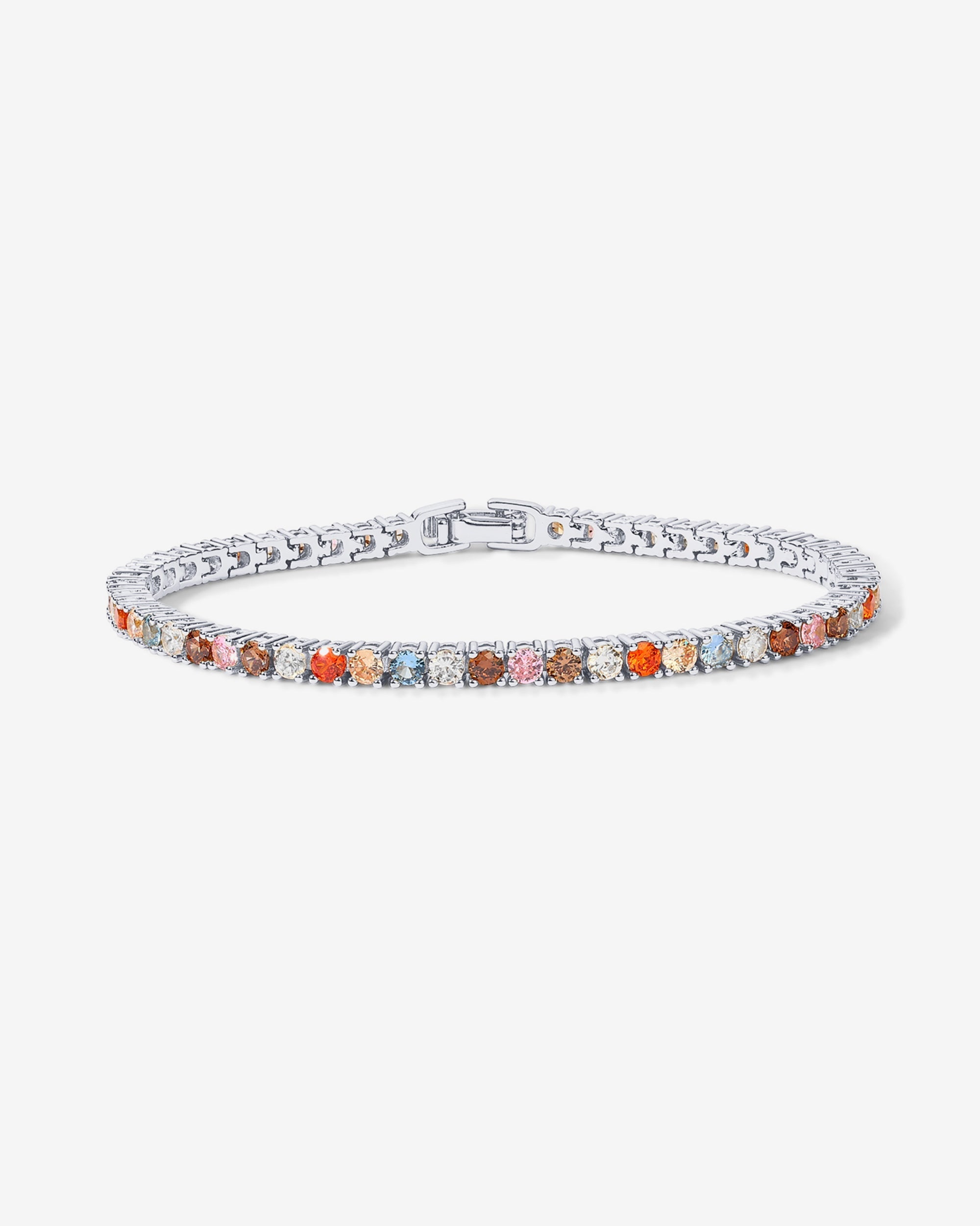 Medium Colored Cubic Zirconia Tennis Bracelet