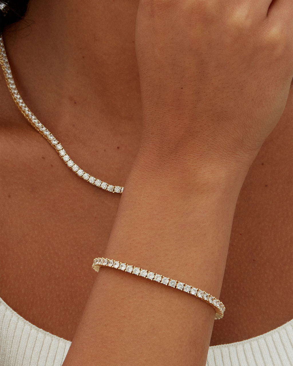 Vermeil Medium Tennis Bracelet