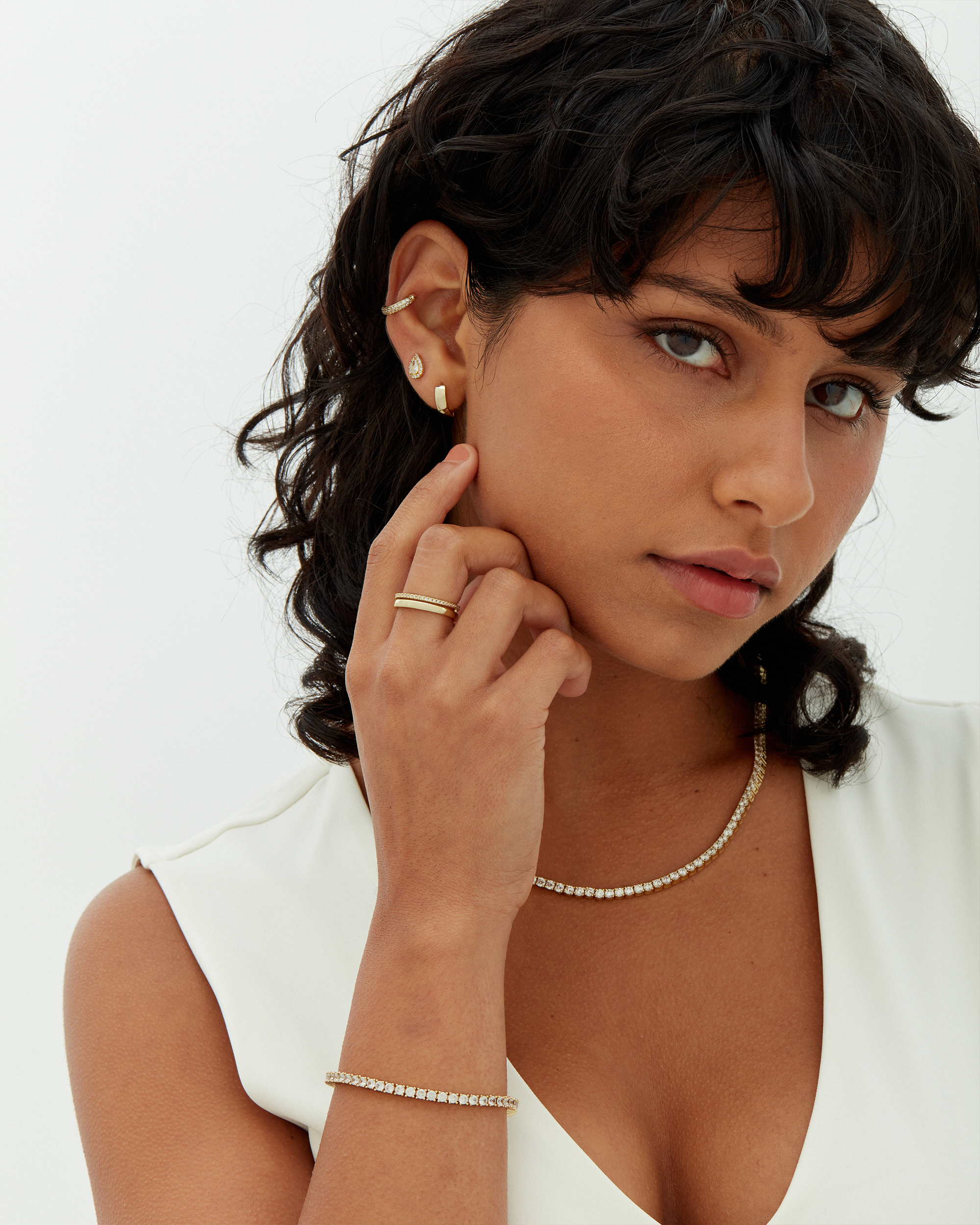 Vermeil Medium Tennis Bracelet