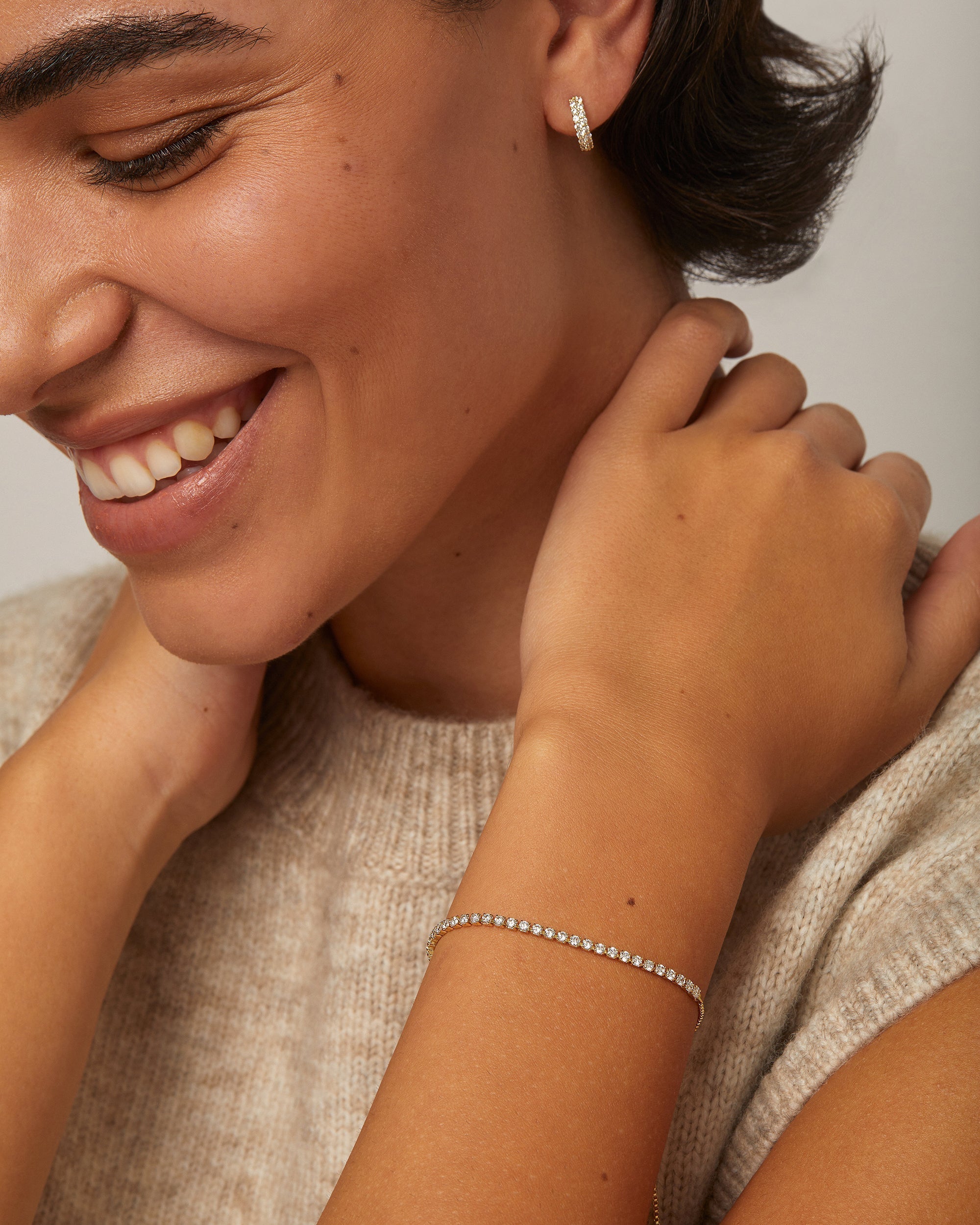 Vermeil Adjustable Tennis Bracelet