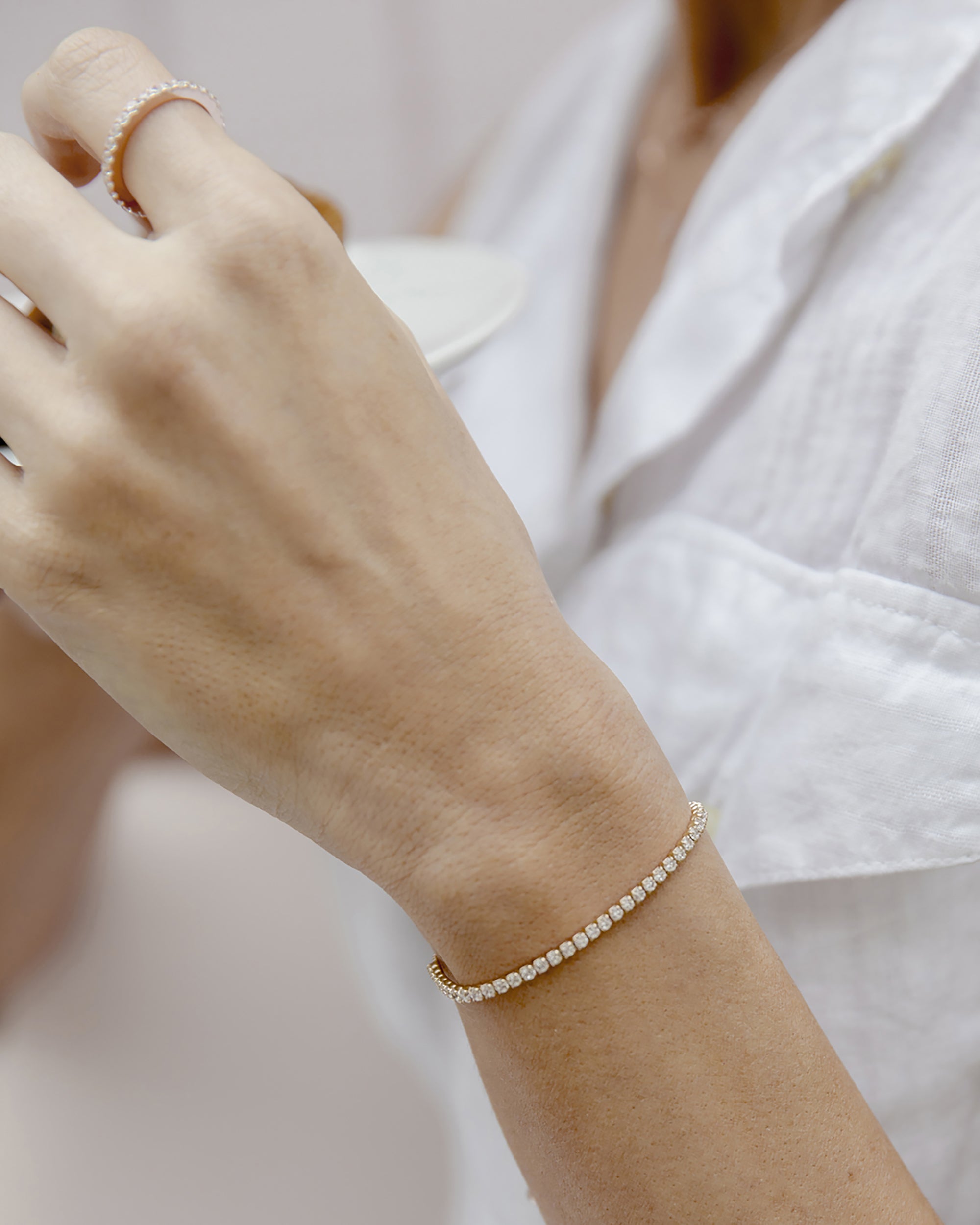 Vermeil Adjustable Tennis Bracelet