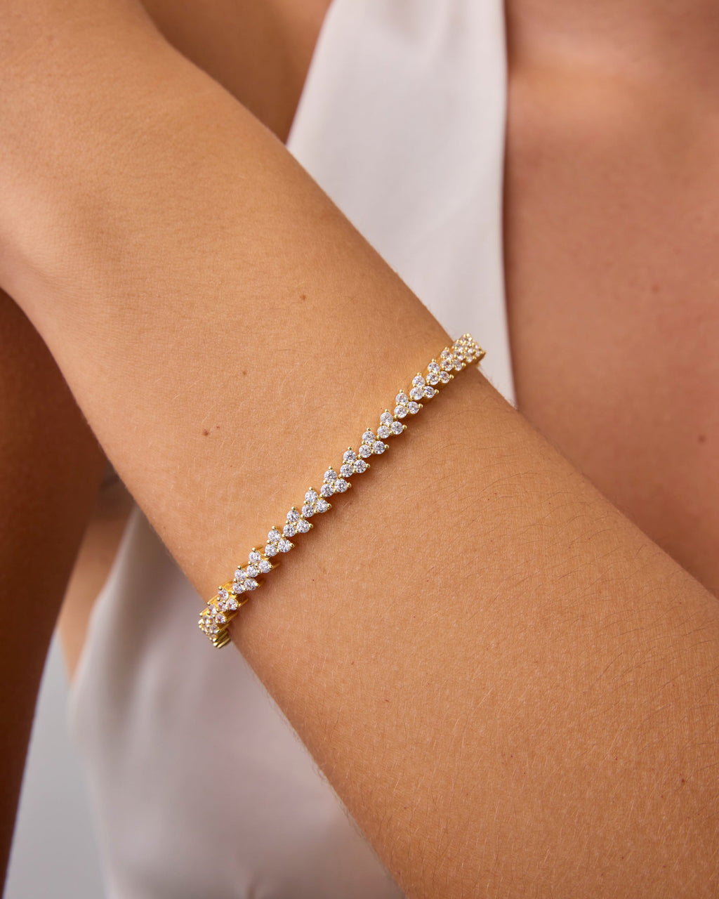 Trinity Tennis Bracelet