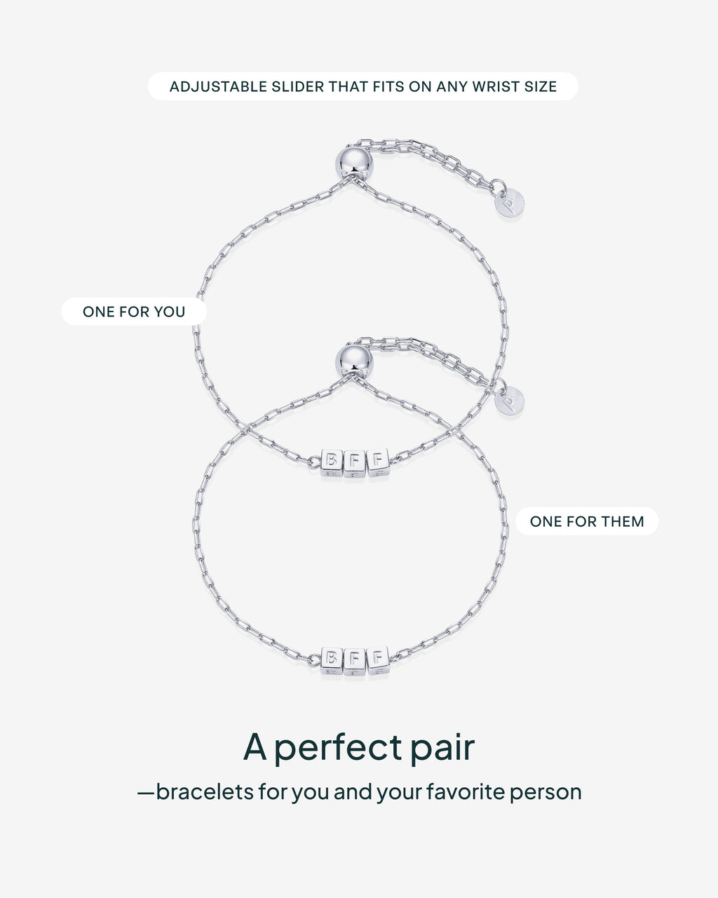 BFF-ILYSM Cube Bracelet