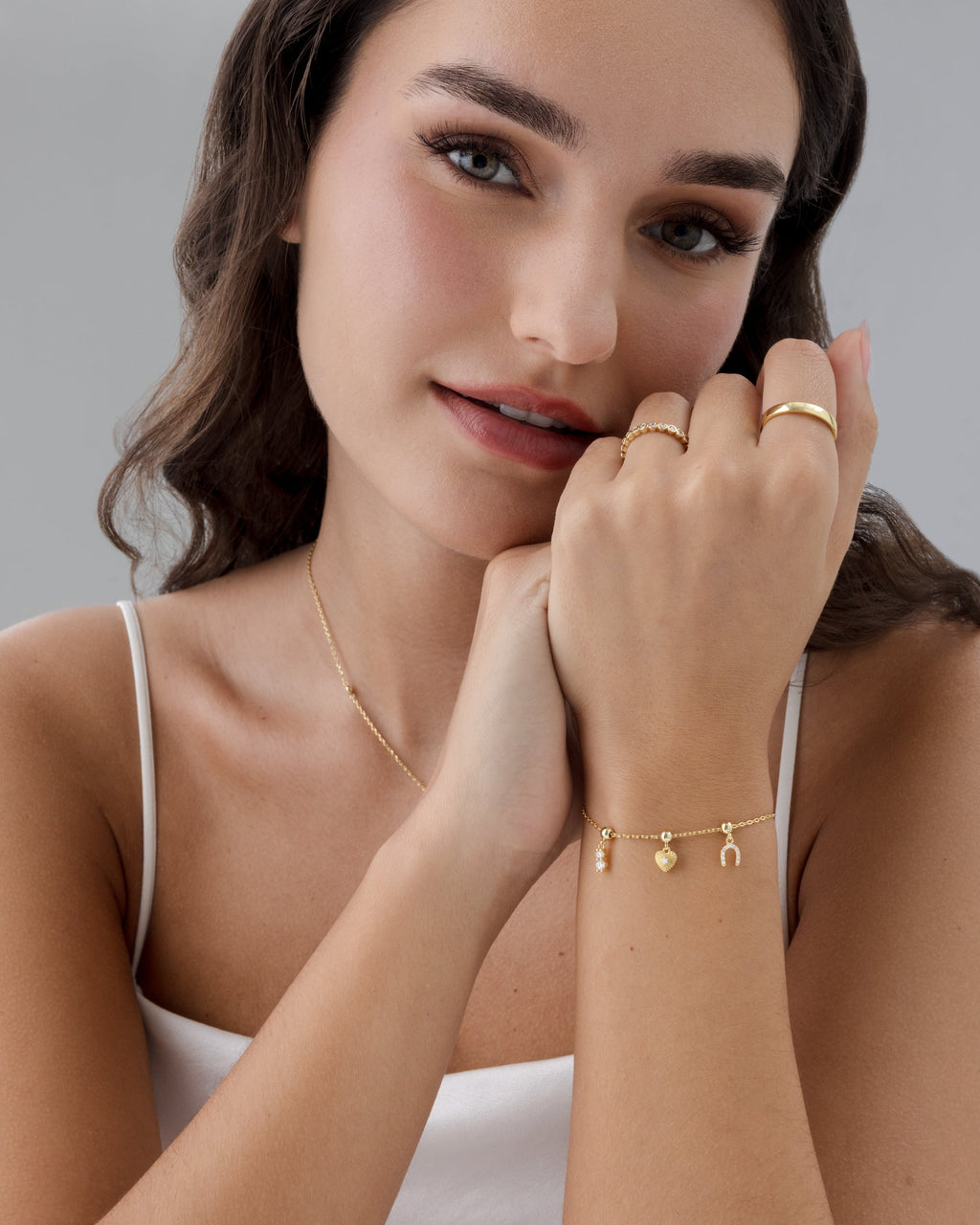Charm Stack Era â€“ Heart & Horseshoe Vibes Bracelet Set