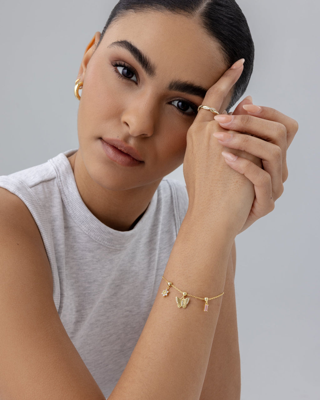 Bloom & Shine Sliding Charm Bracelet Set