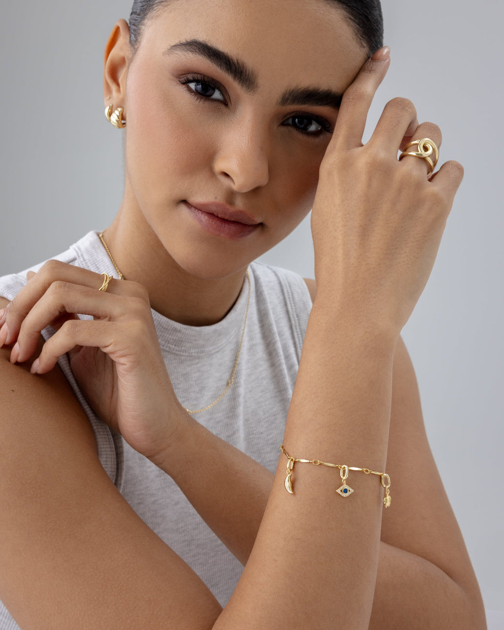 Cosmic Drip Charm Bracelet Set