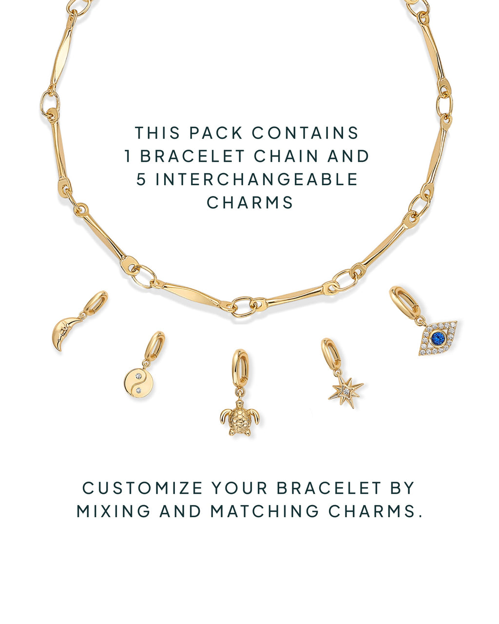 Cosmic Drip Charm Bracelet Set