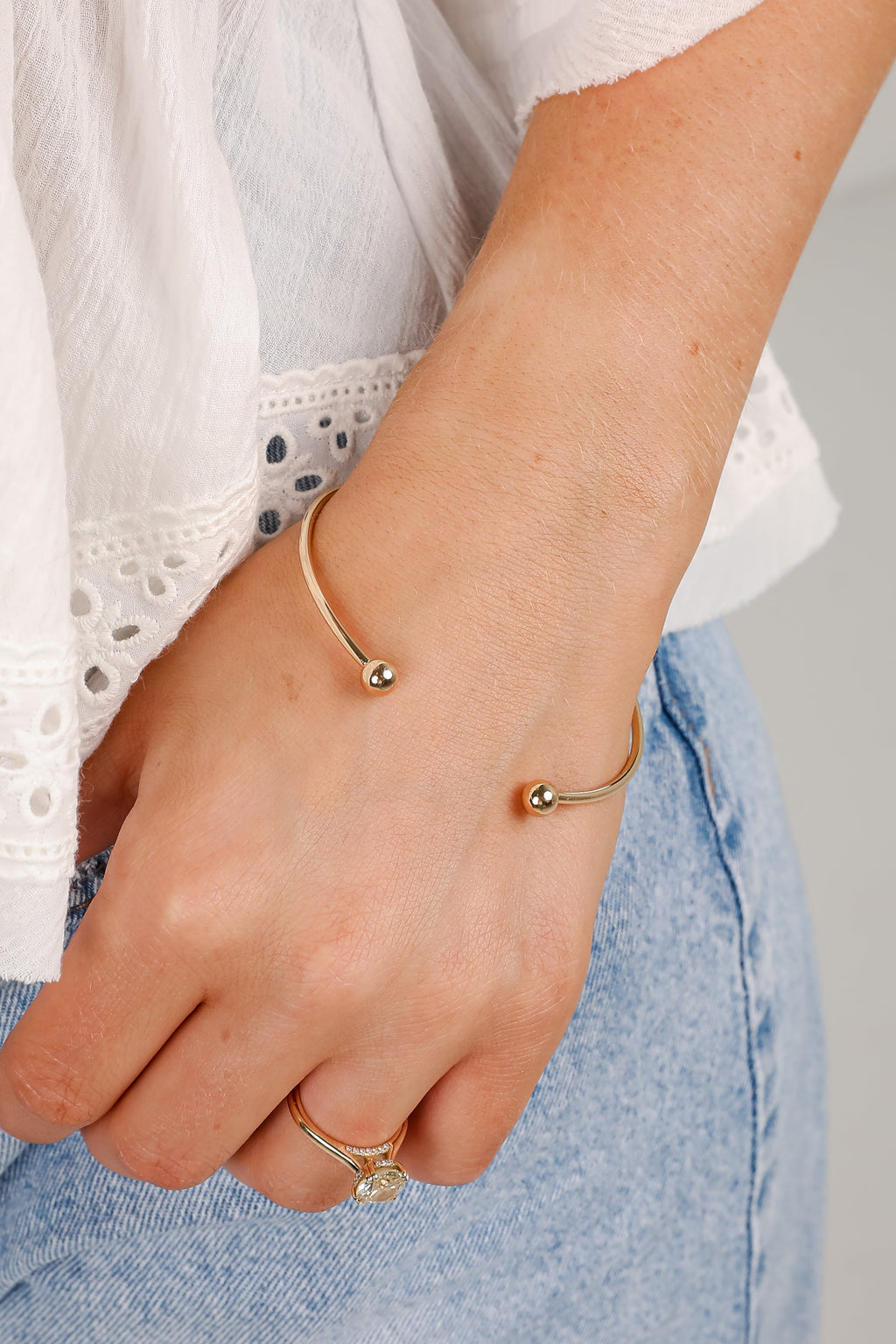 Hattie Gold Cuff Bracelet