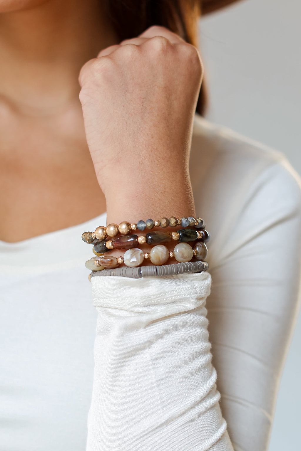 FINAL SALE - Morgan Beaded Bracelet Set