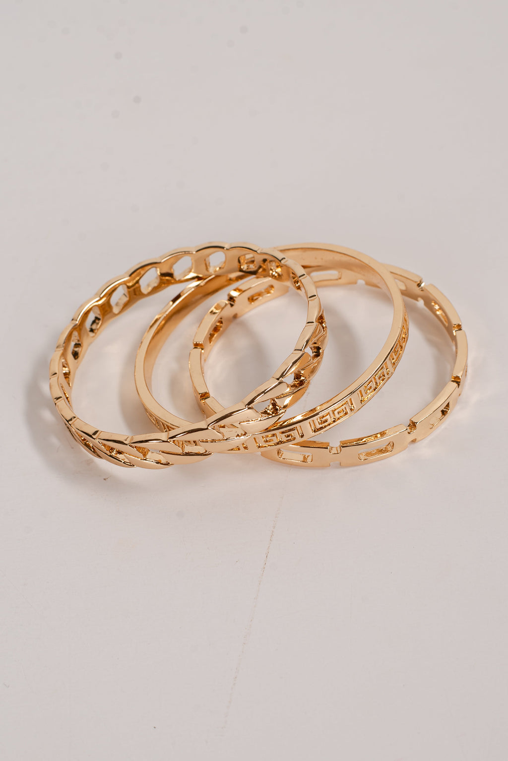 Olivia Gold Bangle Set