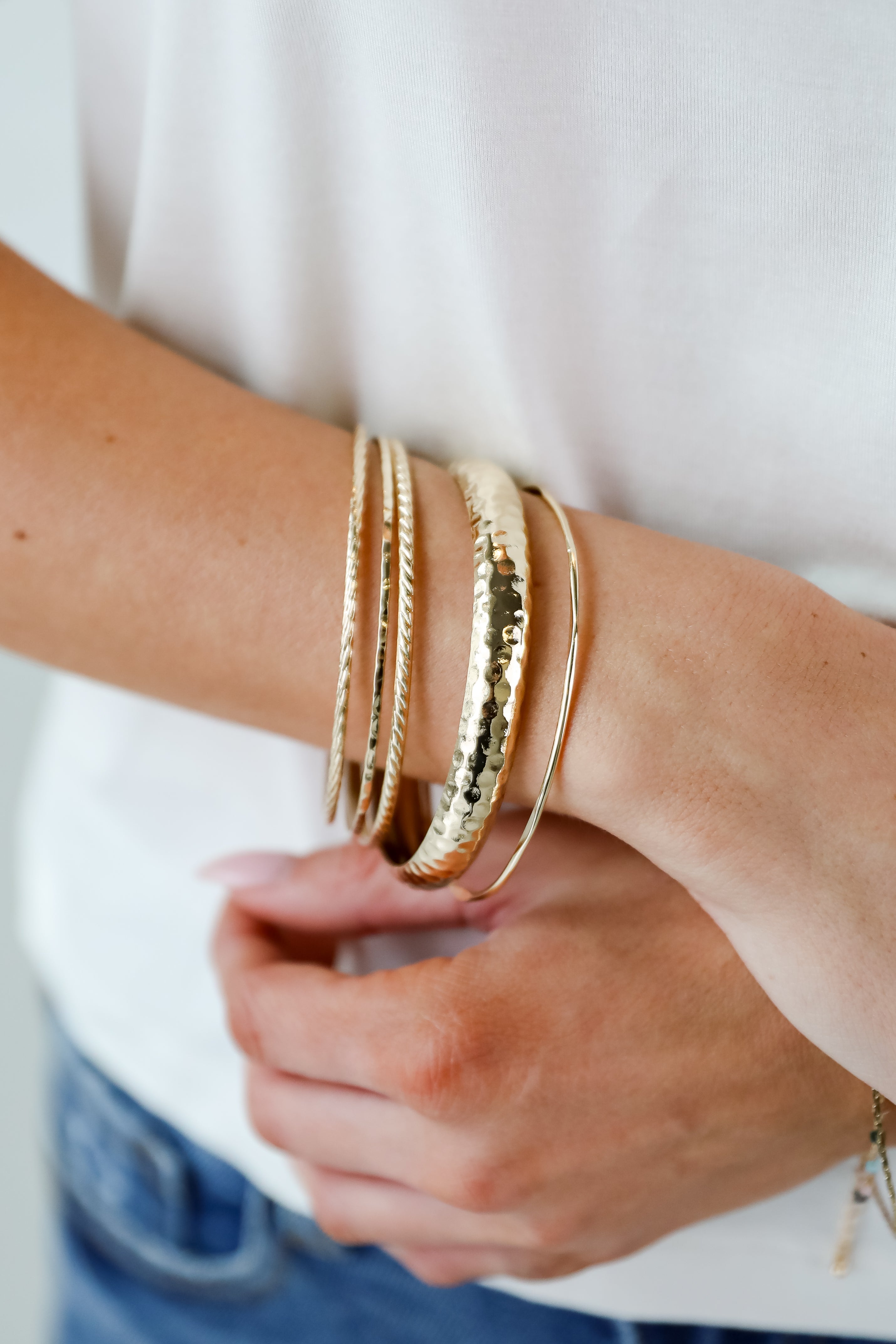 Melody Gold Bangle Set