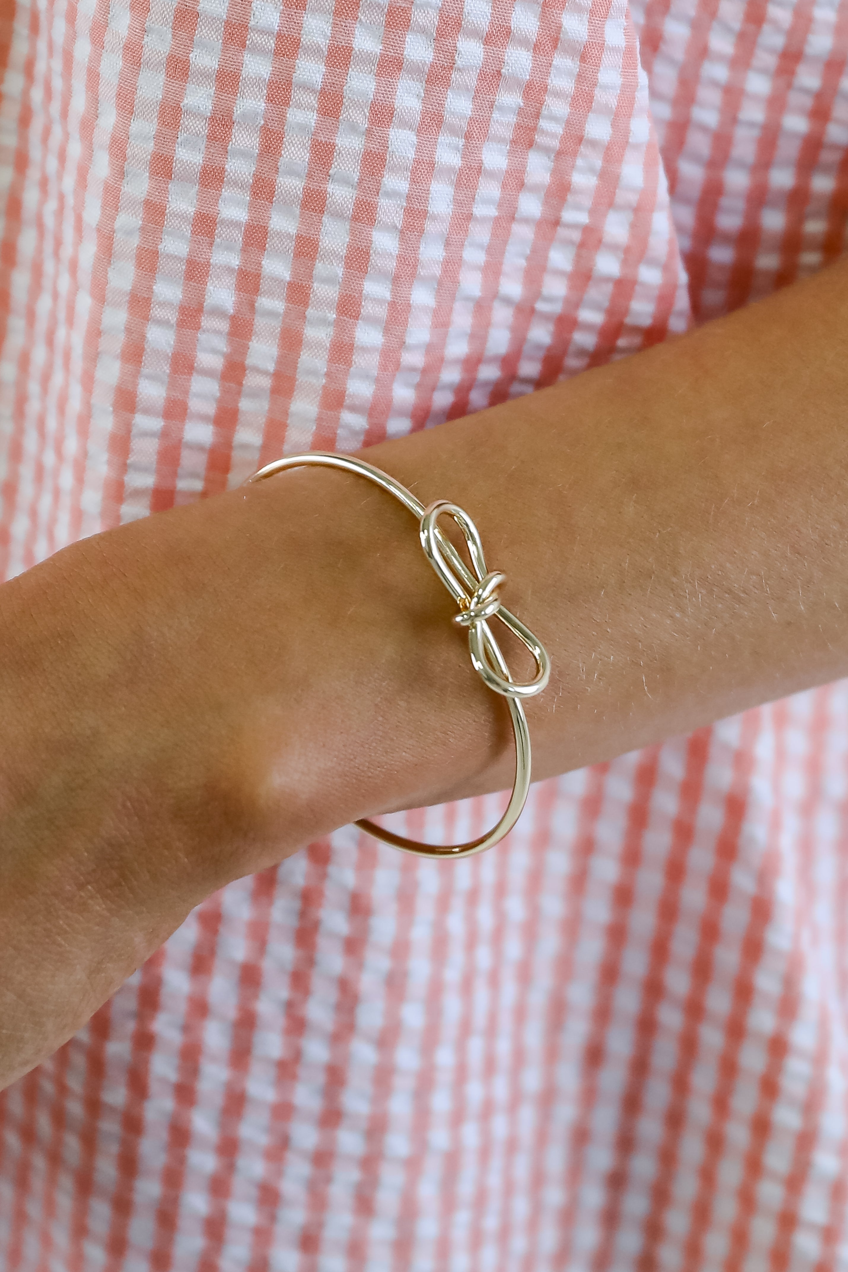Kinsley Gold Bow Cuff Bracelet