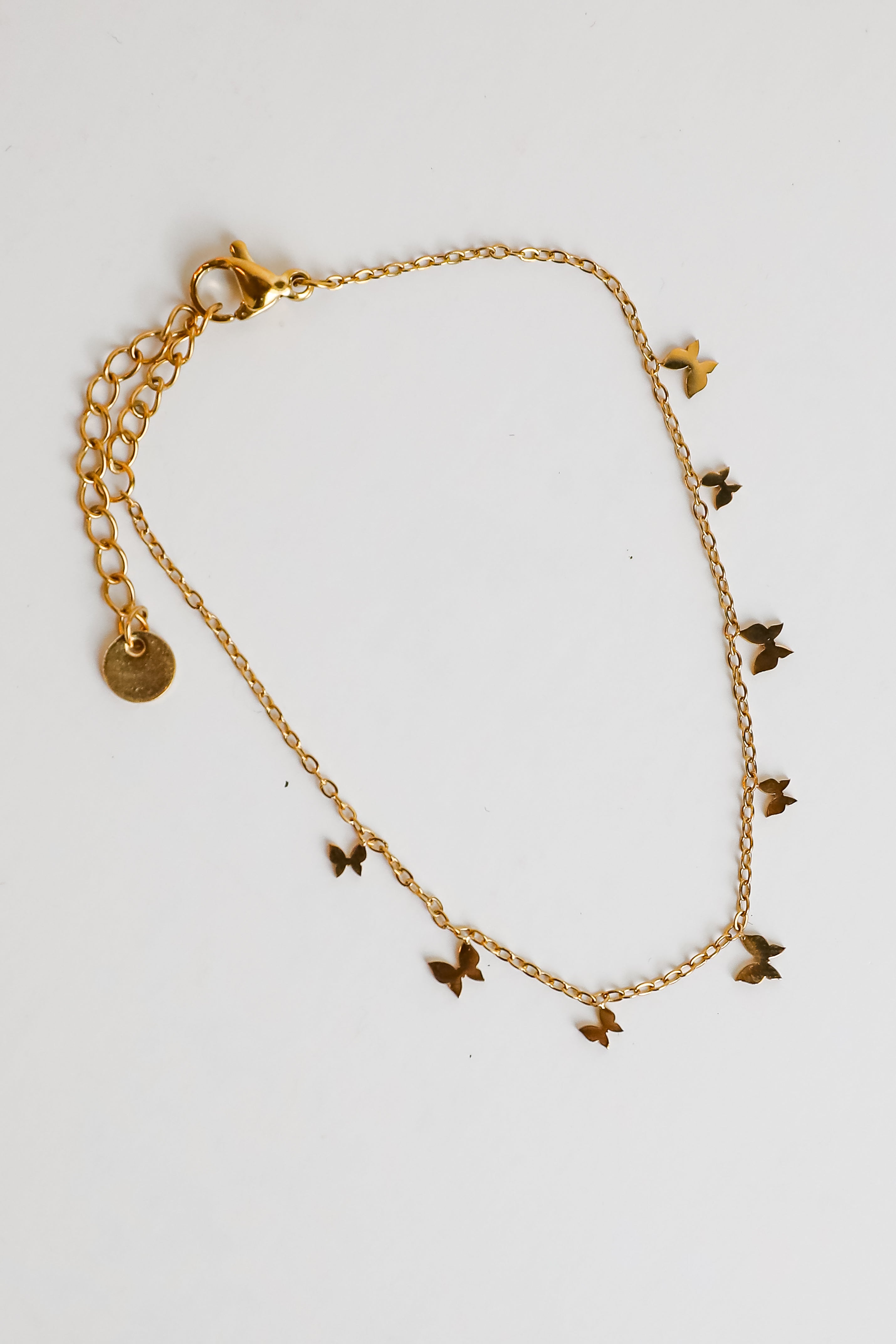Katy Gold Butterfly Charm Bracelet