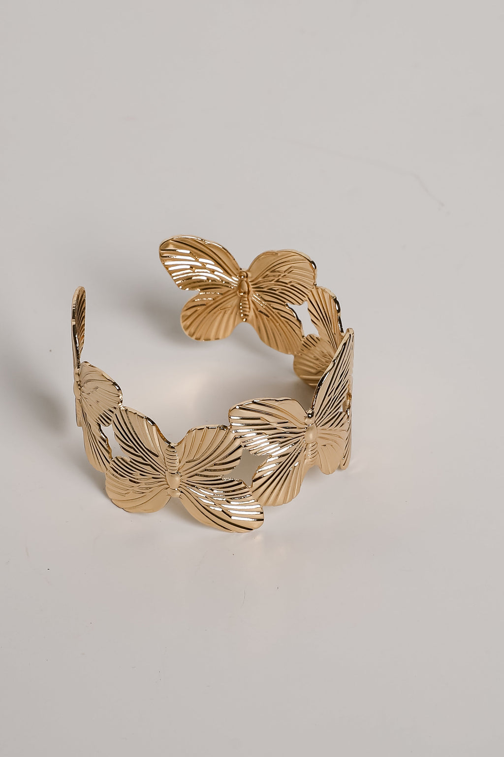 Alice Gold Butterfly Cuff Bracelet