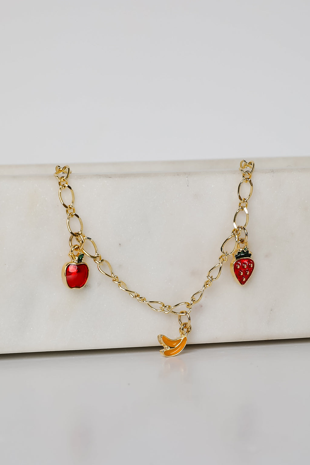 Aurora Gold Fruit Charm Bracelet
