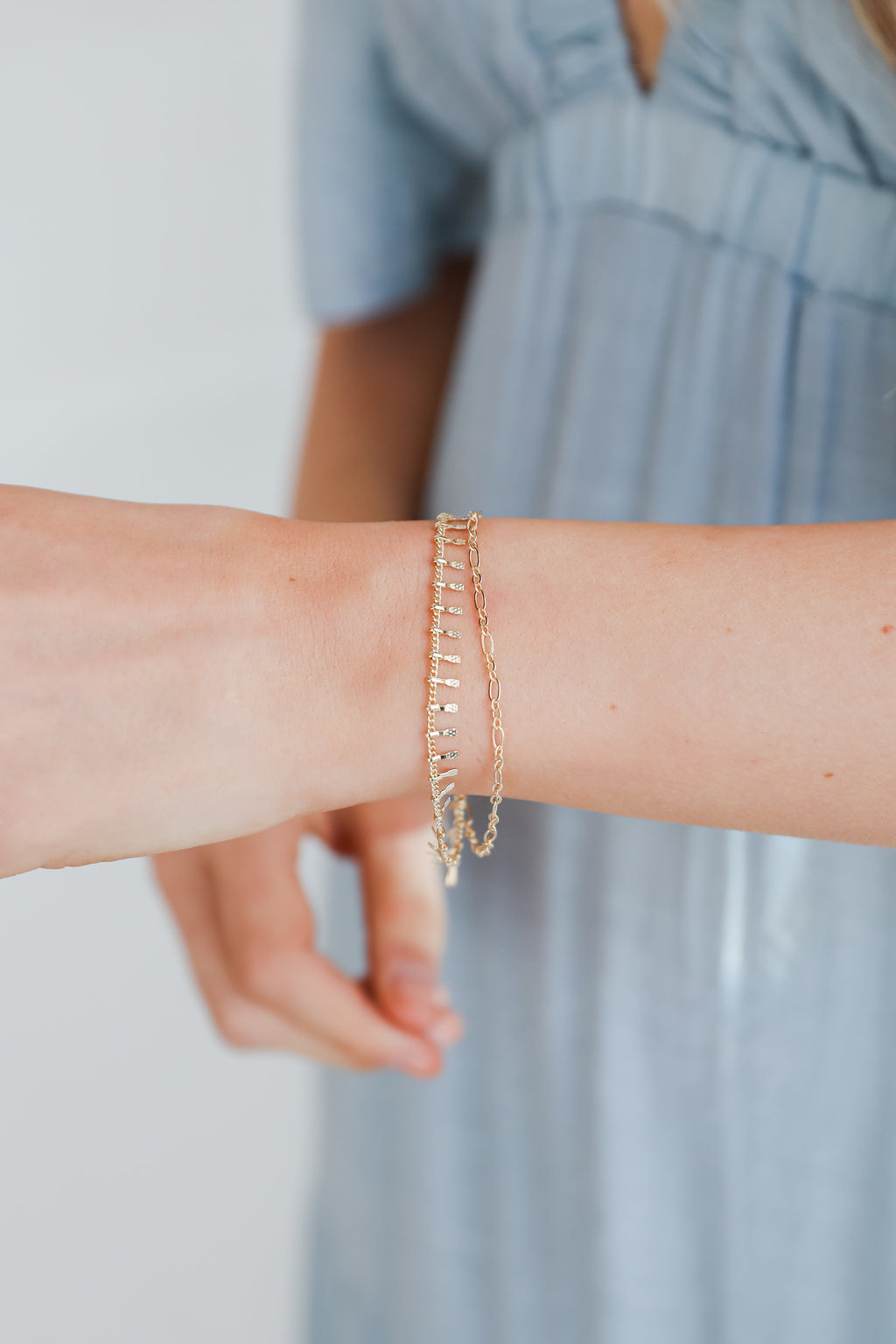 FINAL SALE - Kaia Gold Layered Chain Bracelet