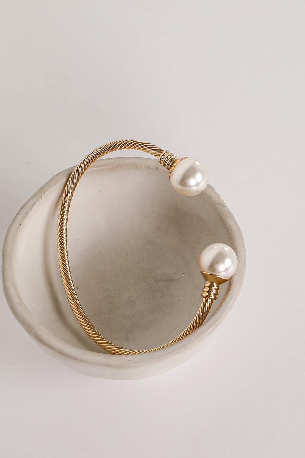 Serena Gold Pearl Cuff Bracelet