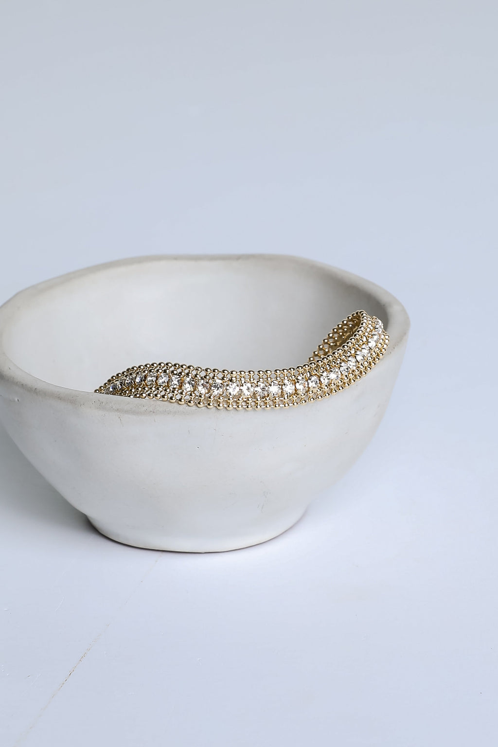 Eleanor Gold Rhinestone Bracelet