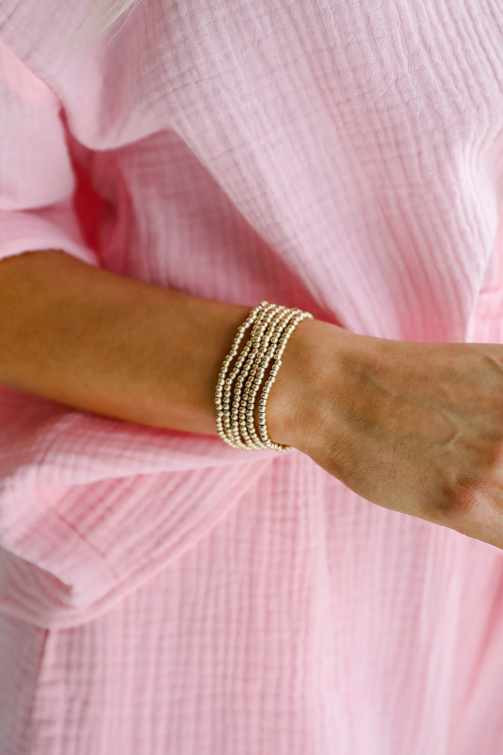 Maggie Gold Beaded Bracelet Set