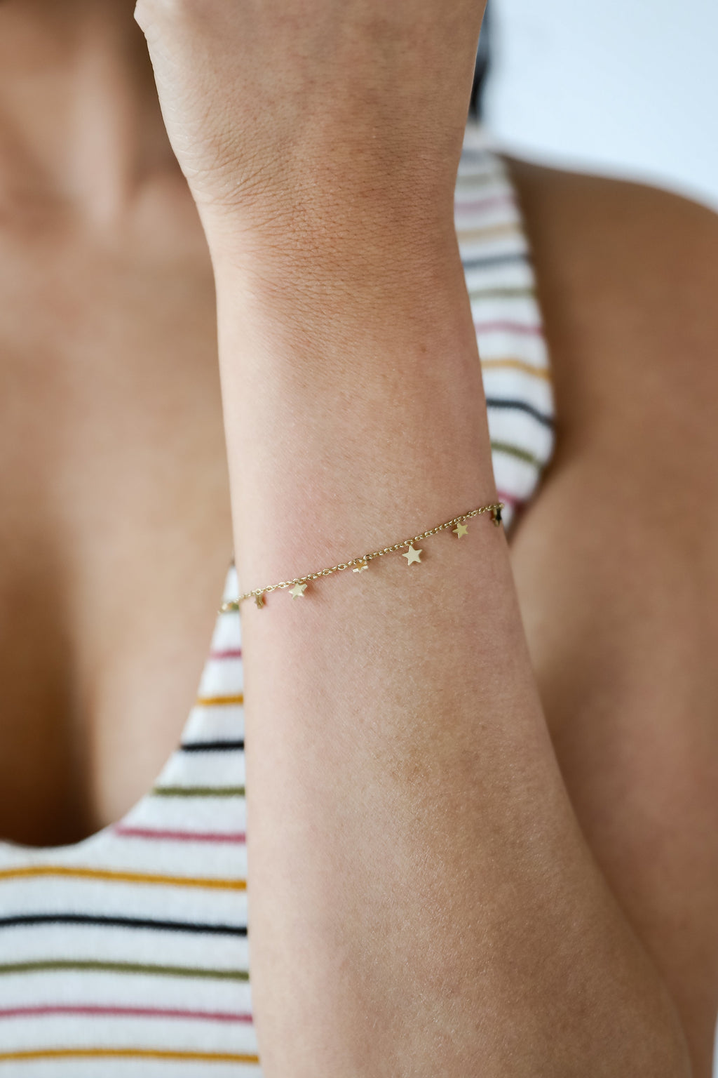 Elise Gold Star Charm Bracelet