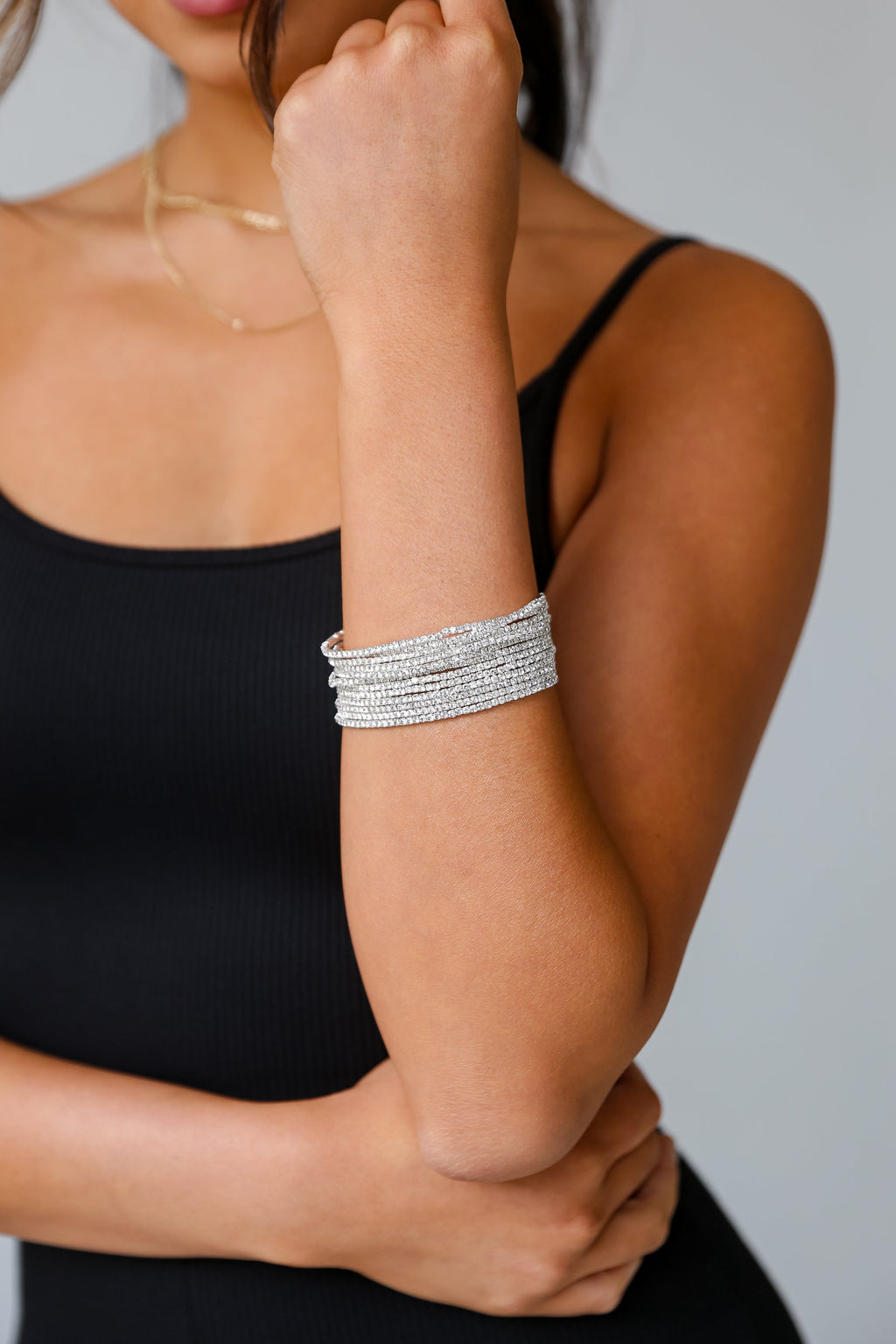 Hayden Rhinestone Bracelet Set