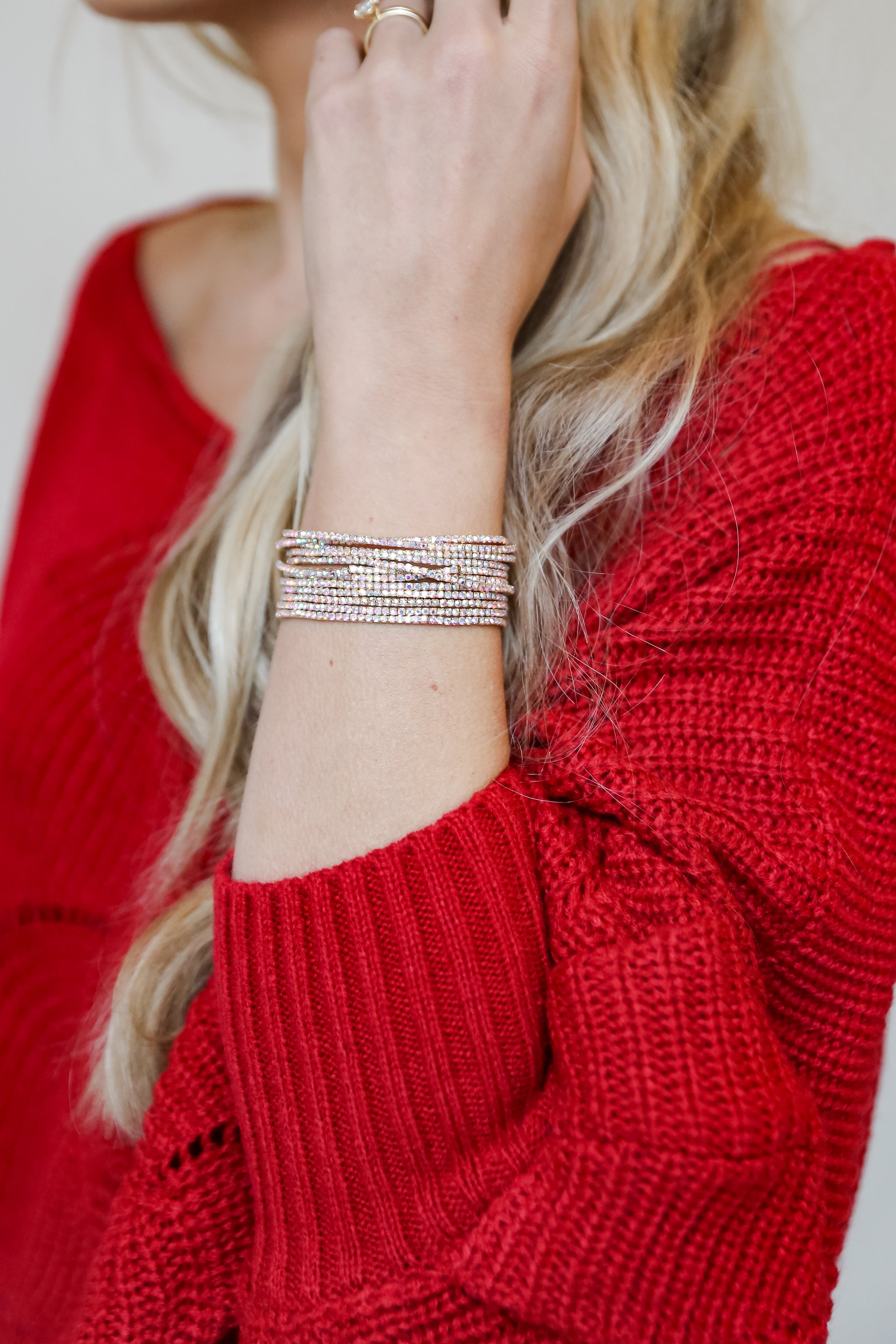 Hayden Rhinestone Bracelet Set