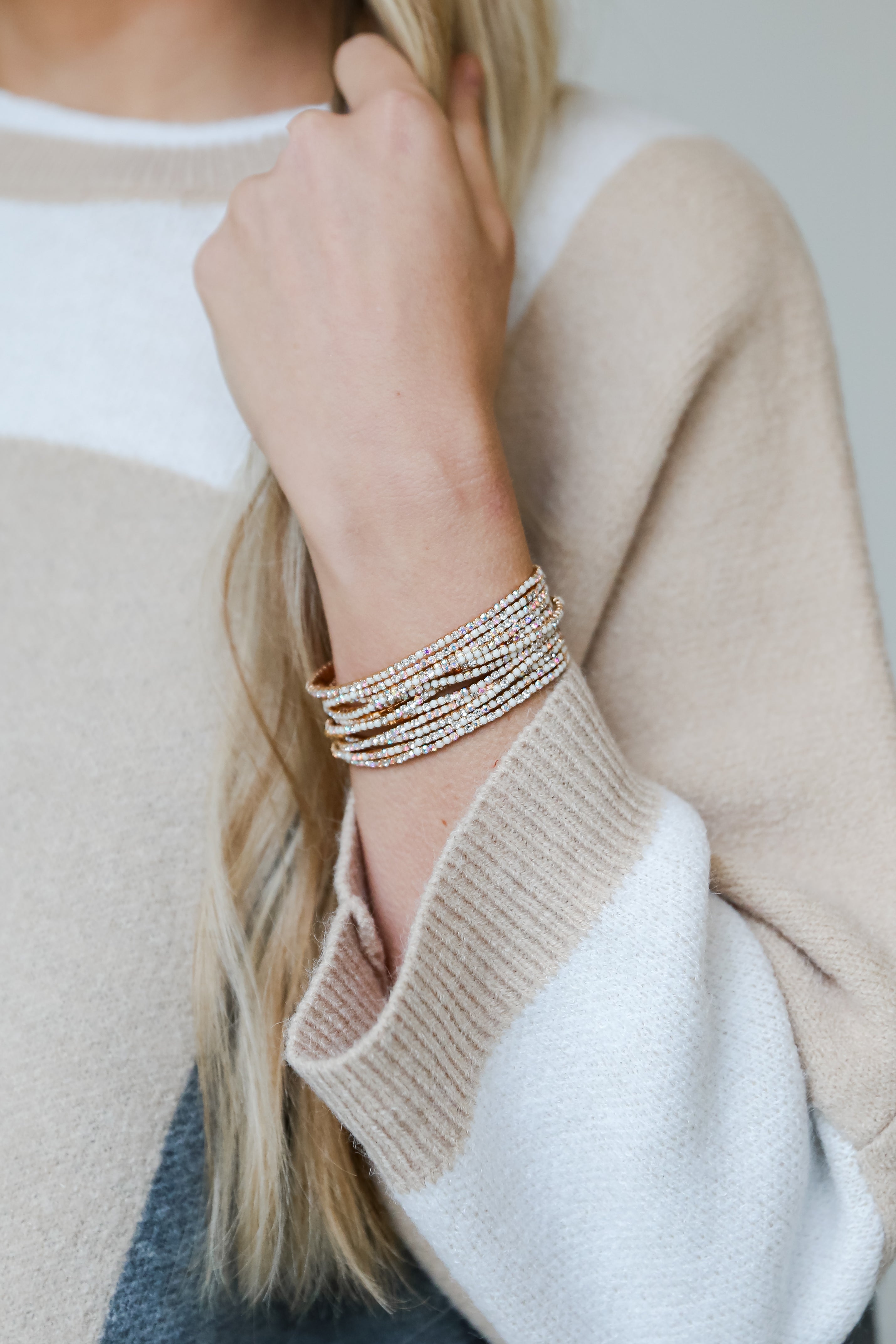 Hayden Rhinestone Bracelet Set