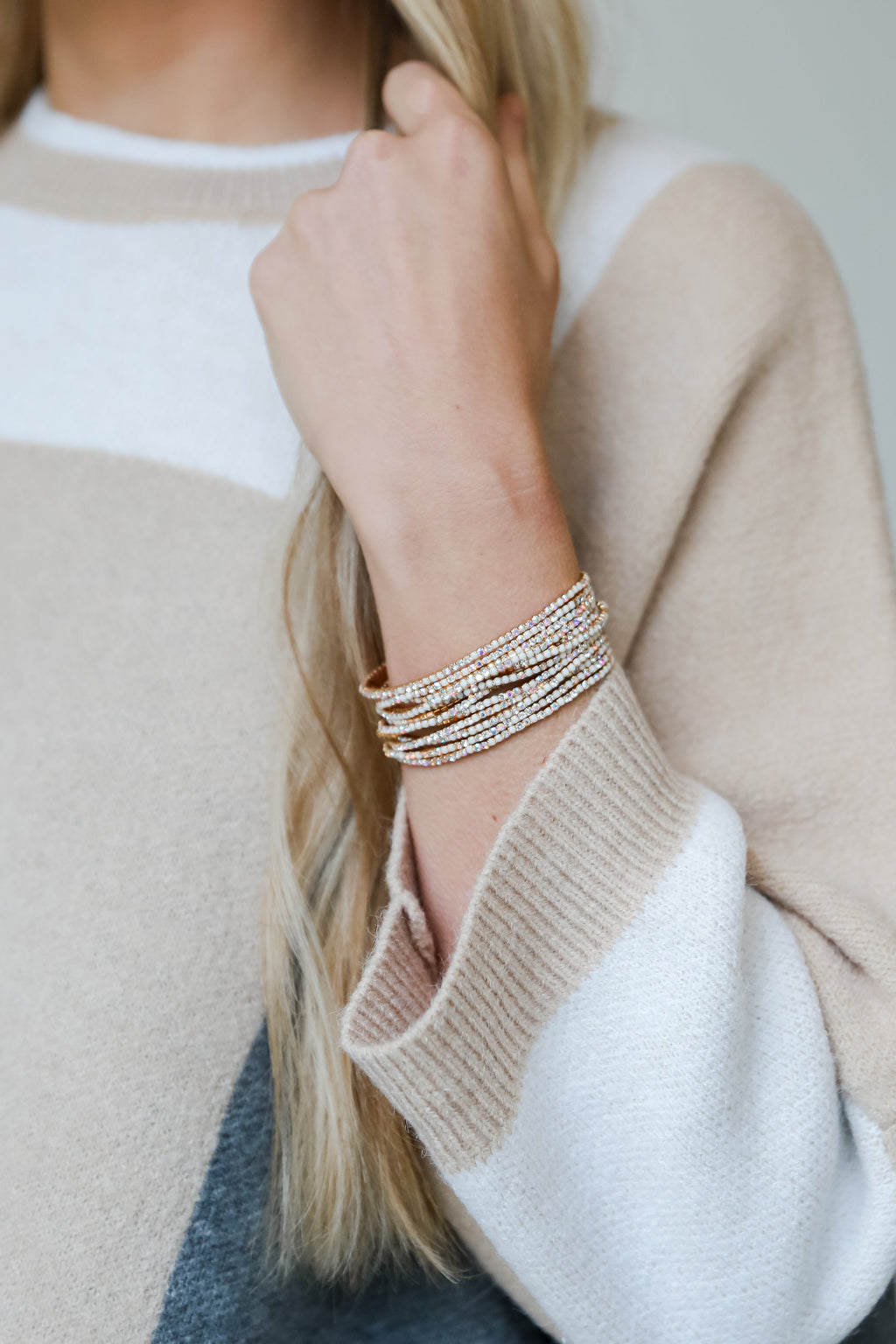 Hayden Rhinestone Bracelet Set