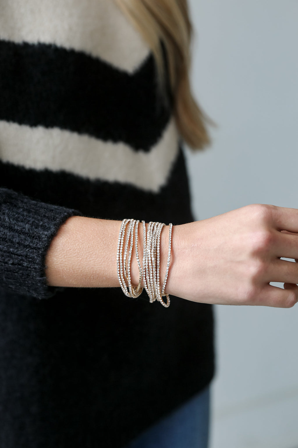 Hayden Rhinestone Bracelet Set