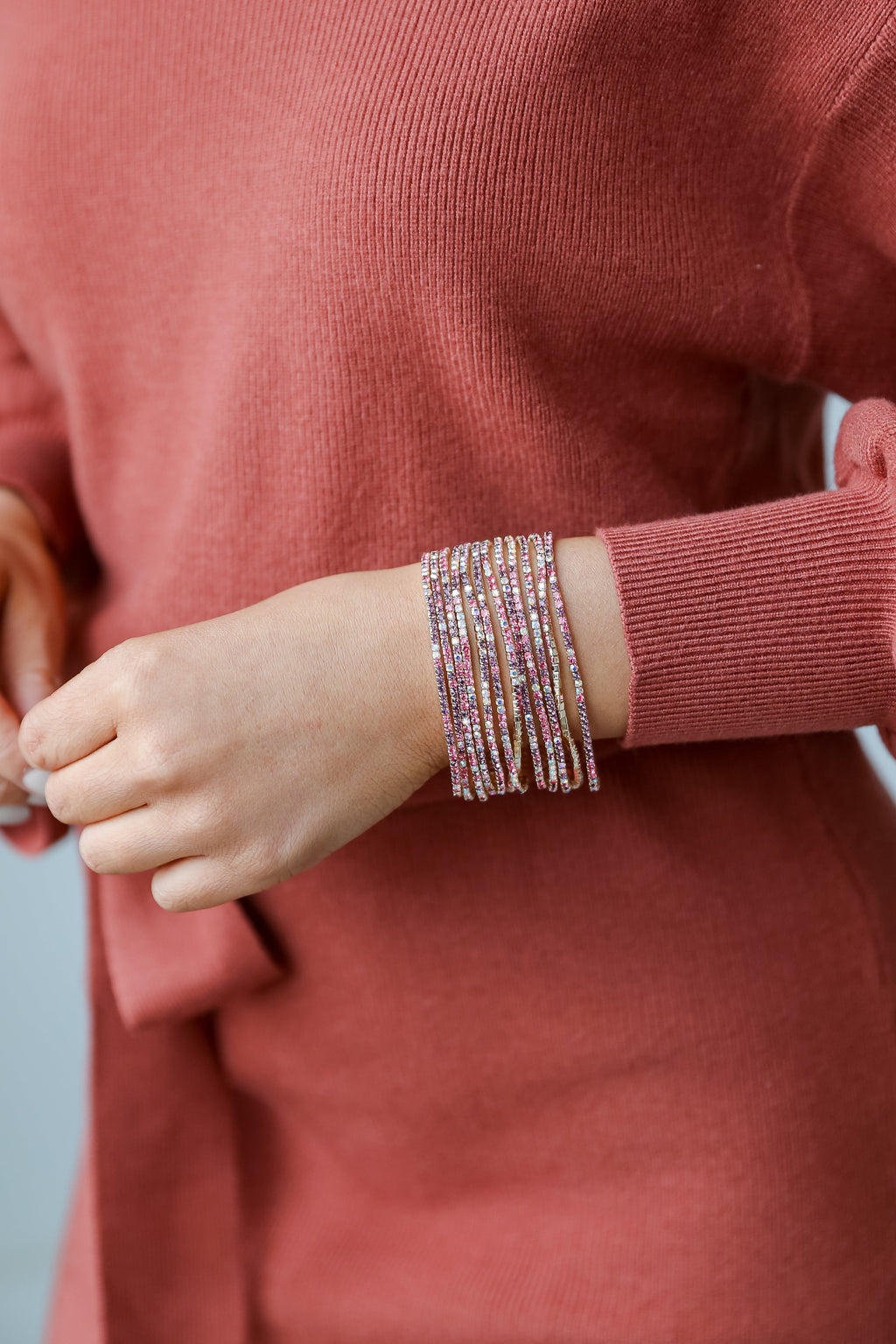 Hayden Rhinestone Bracelet Set