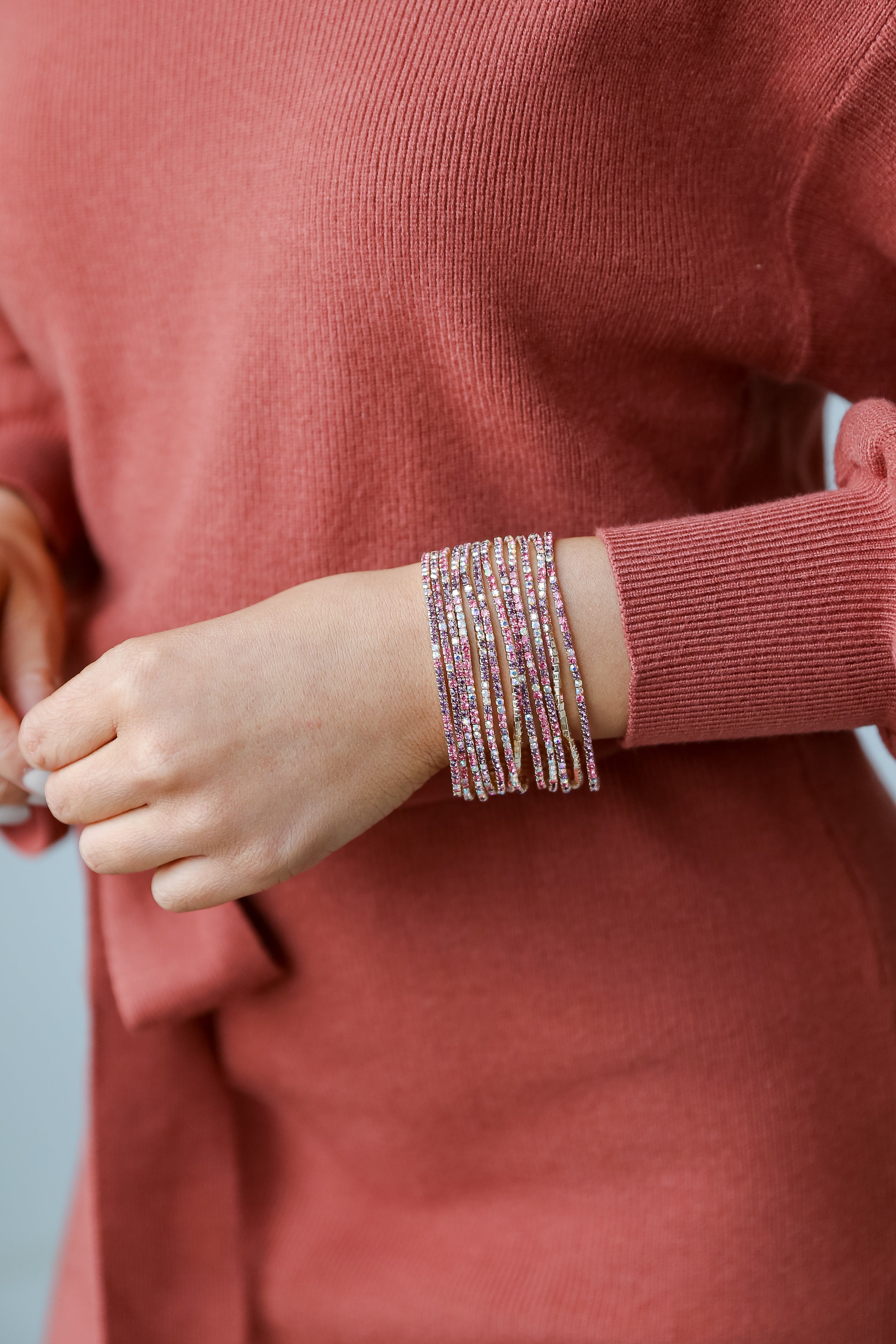 Hayden Rhinestone Bracelet Set