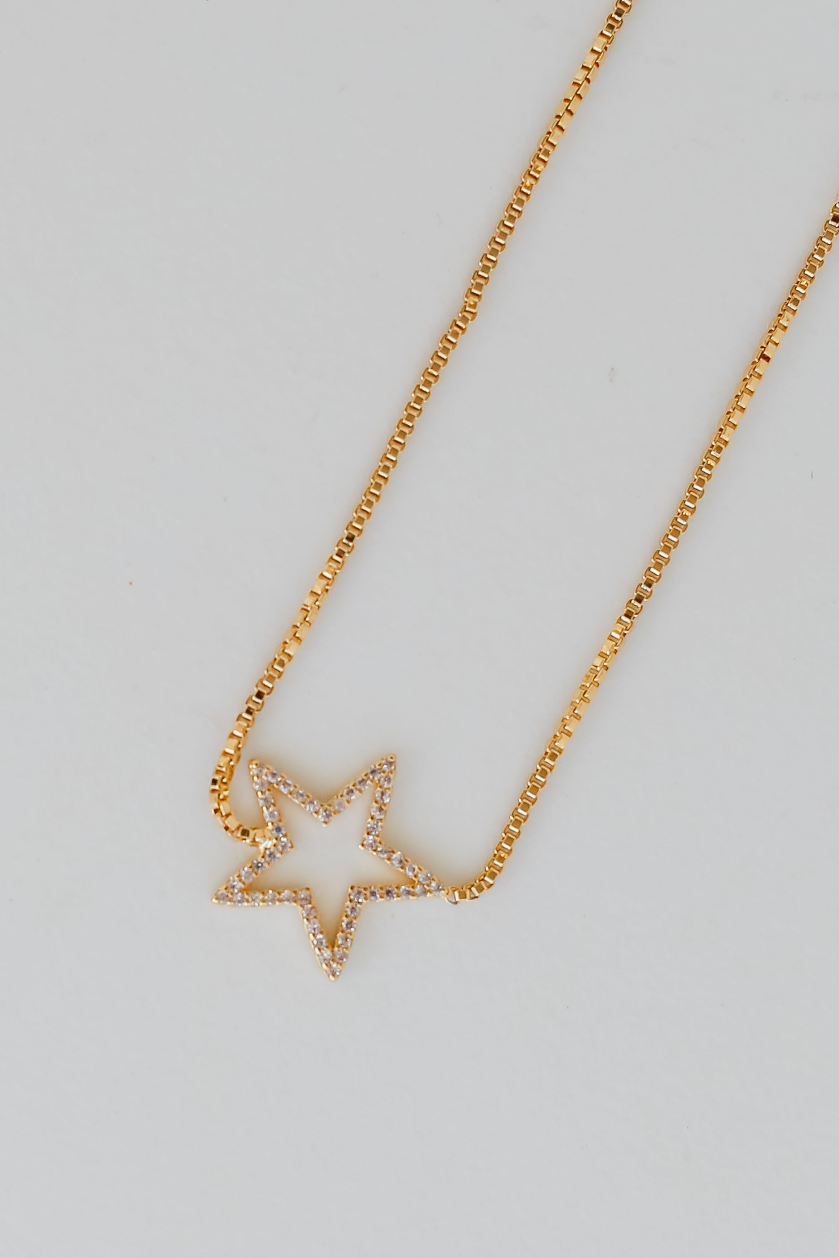 FINAL SALE - Lilah Gold Rhinestone Star Charm Bracelet
