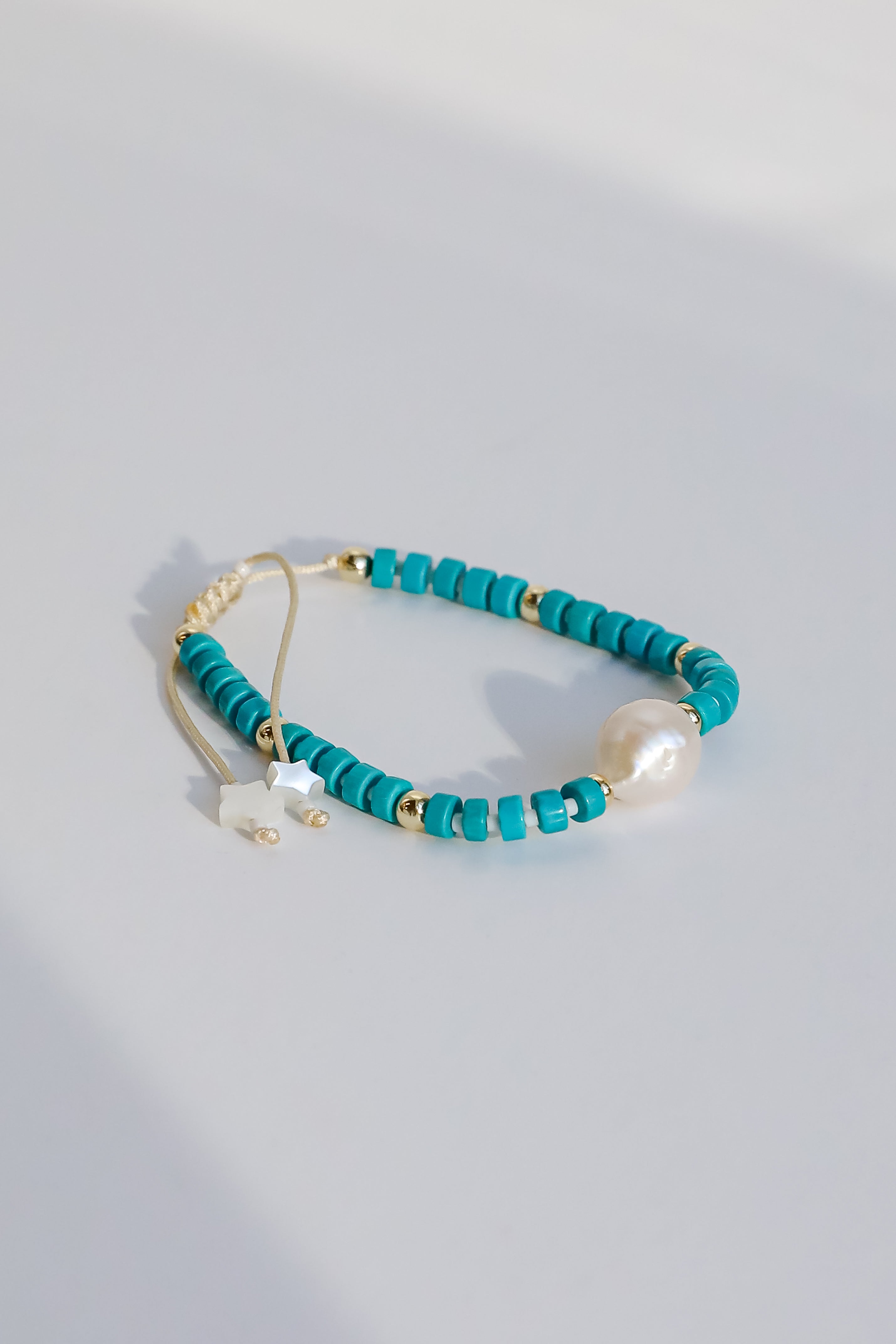 FINAL SALE - Juliette Teal Beaded Bracelet