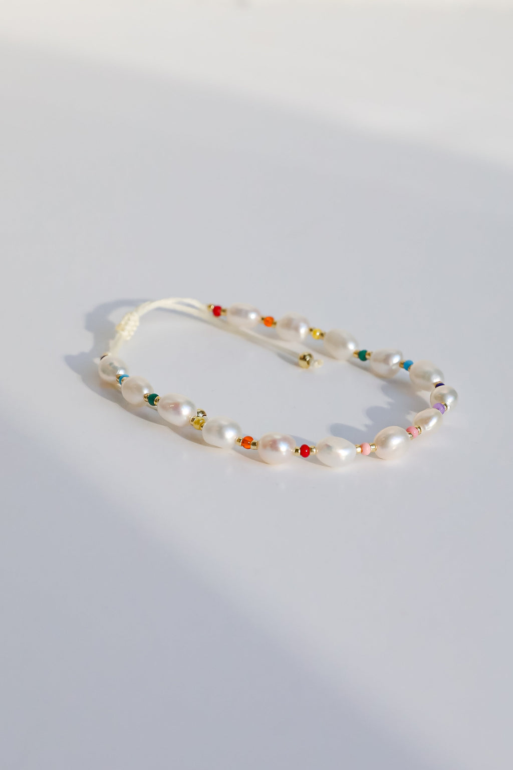 FINAL SALE - Amber White Pearl Bracelet