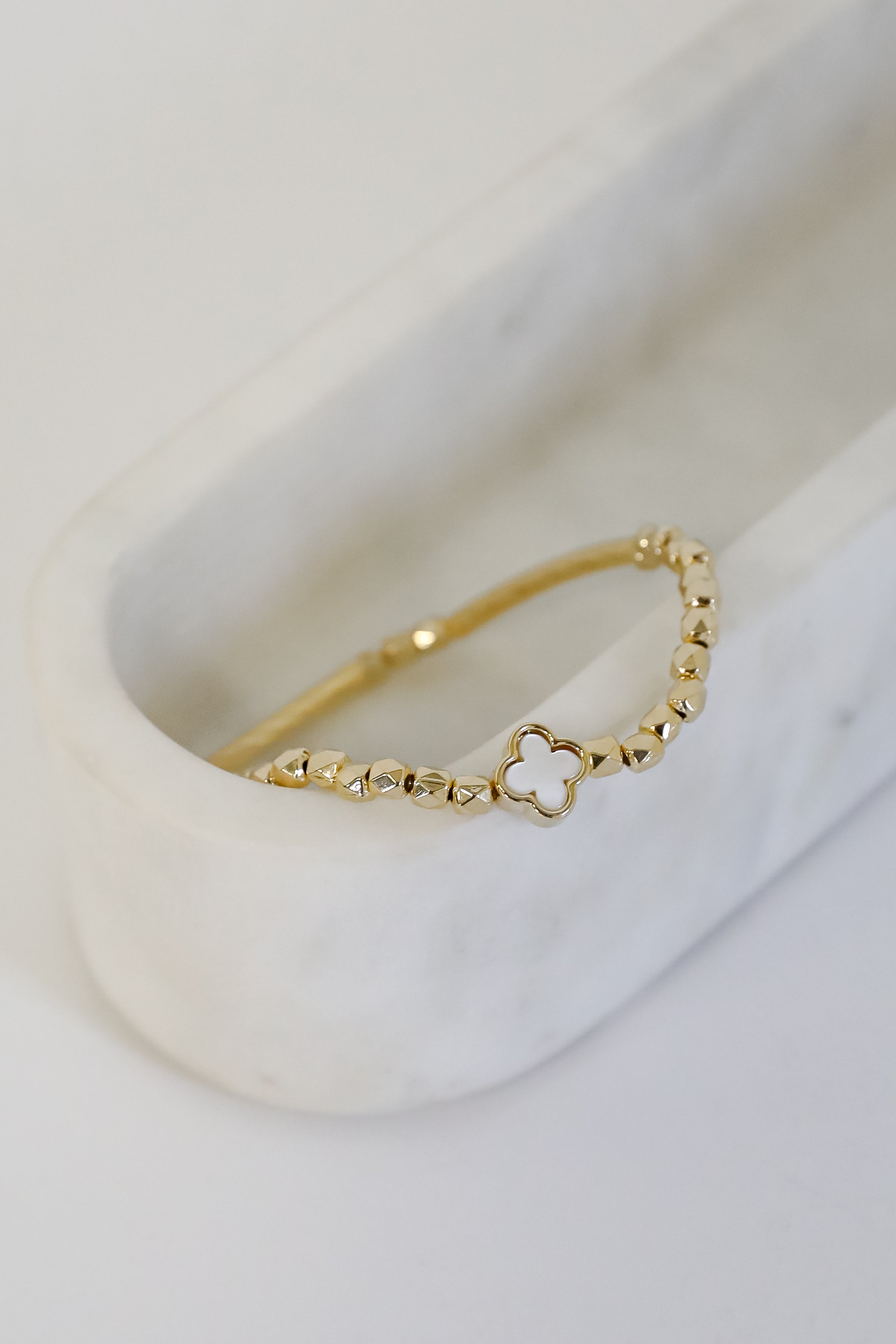 Diana Beaded Quatrefoil Bracelet
