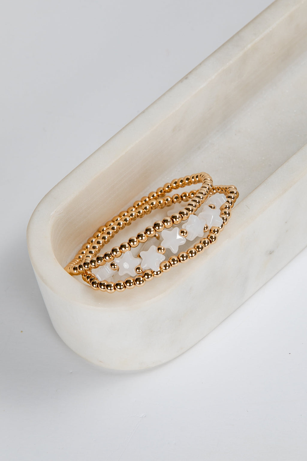 Marley Gold Star Beaded Bracelet Set